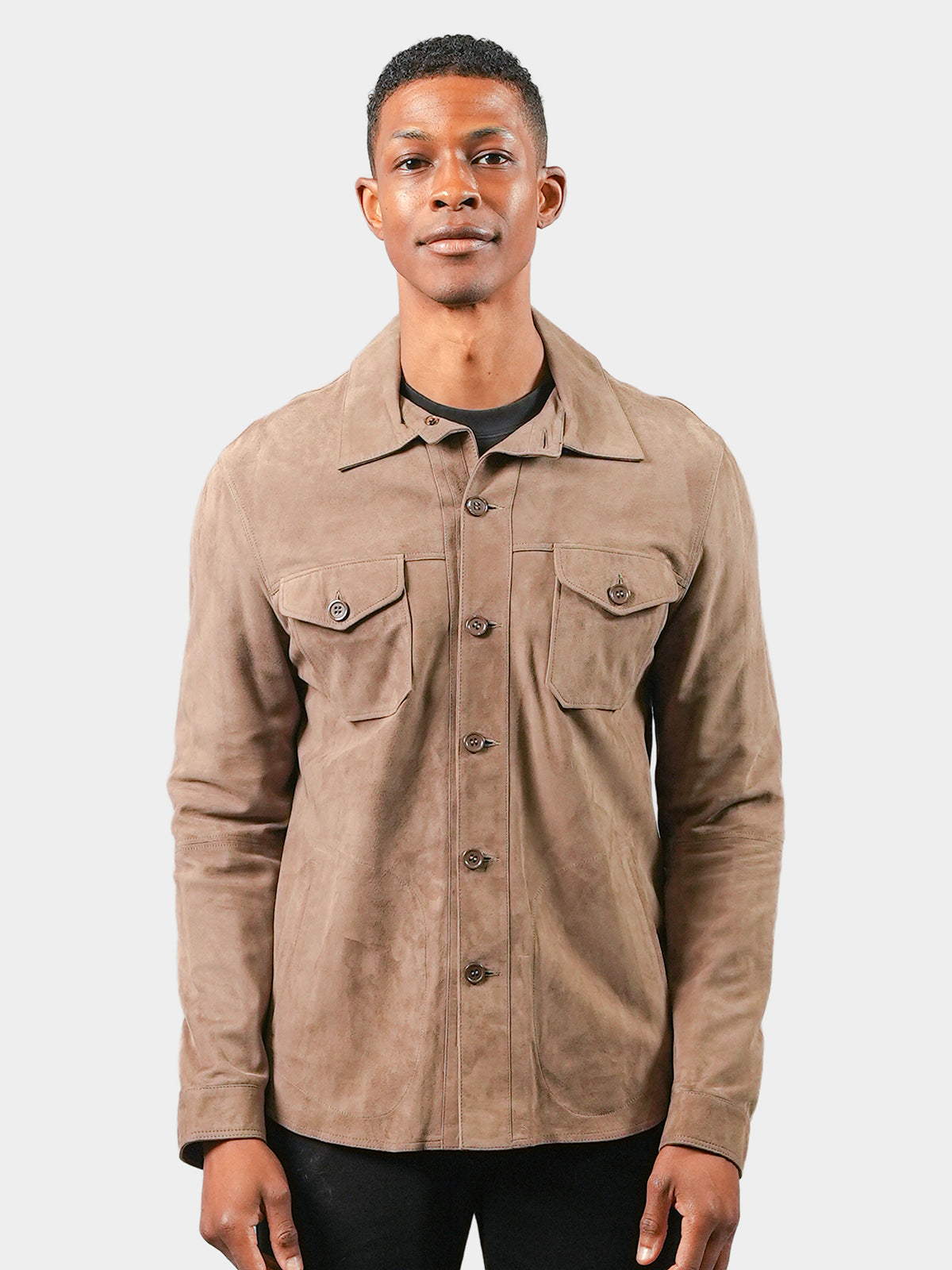 Man's Suede Shirt Jacket