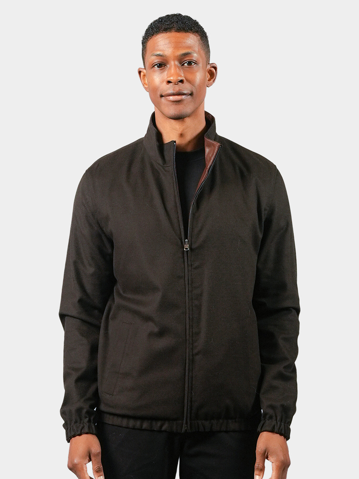 Man's Leather Reversible Jacket