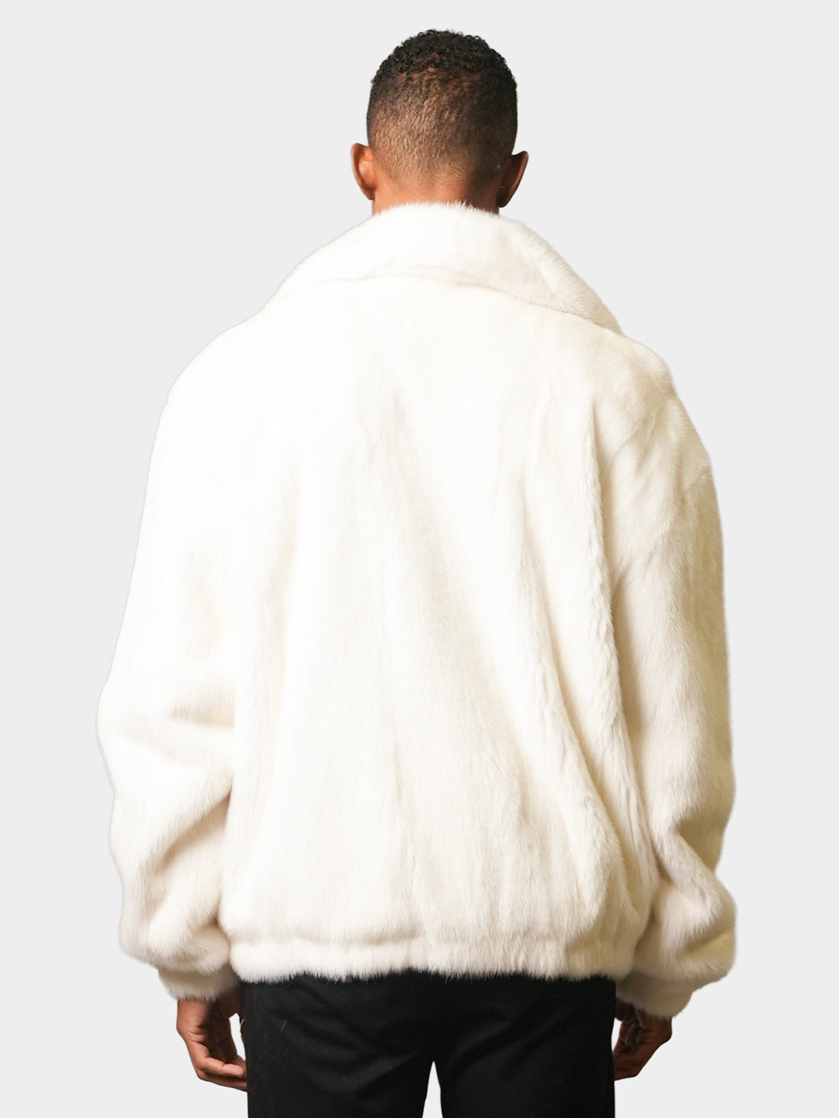 Man's White Mink Jacket
