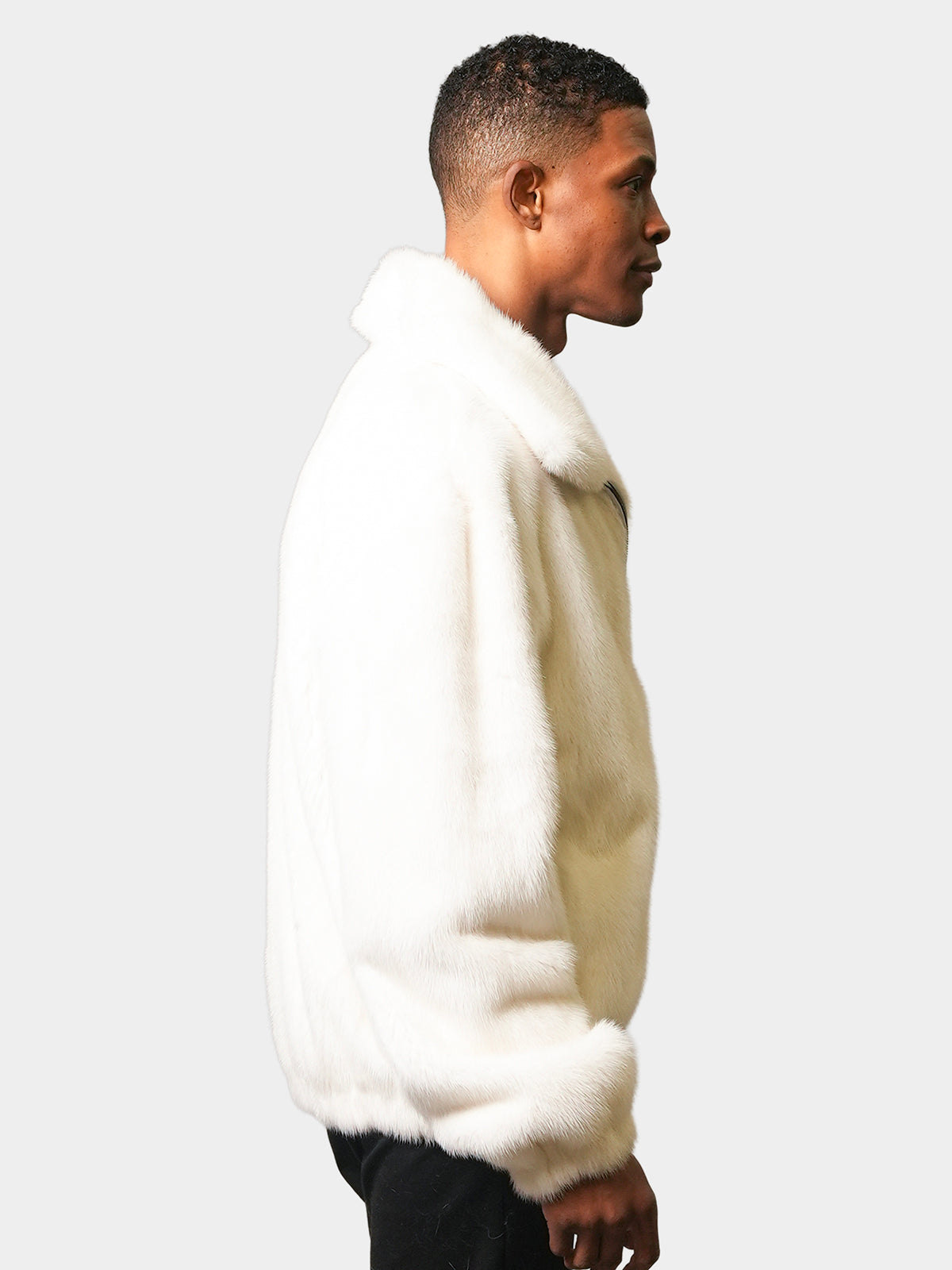Man's White Mink Jacket