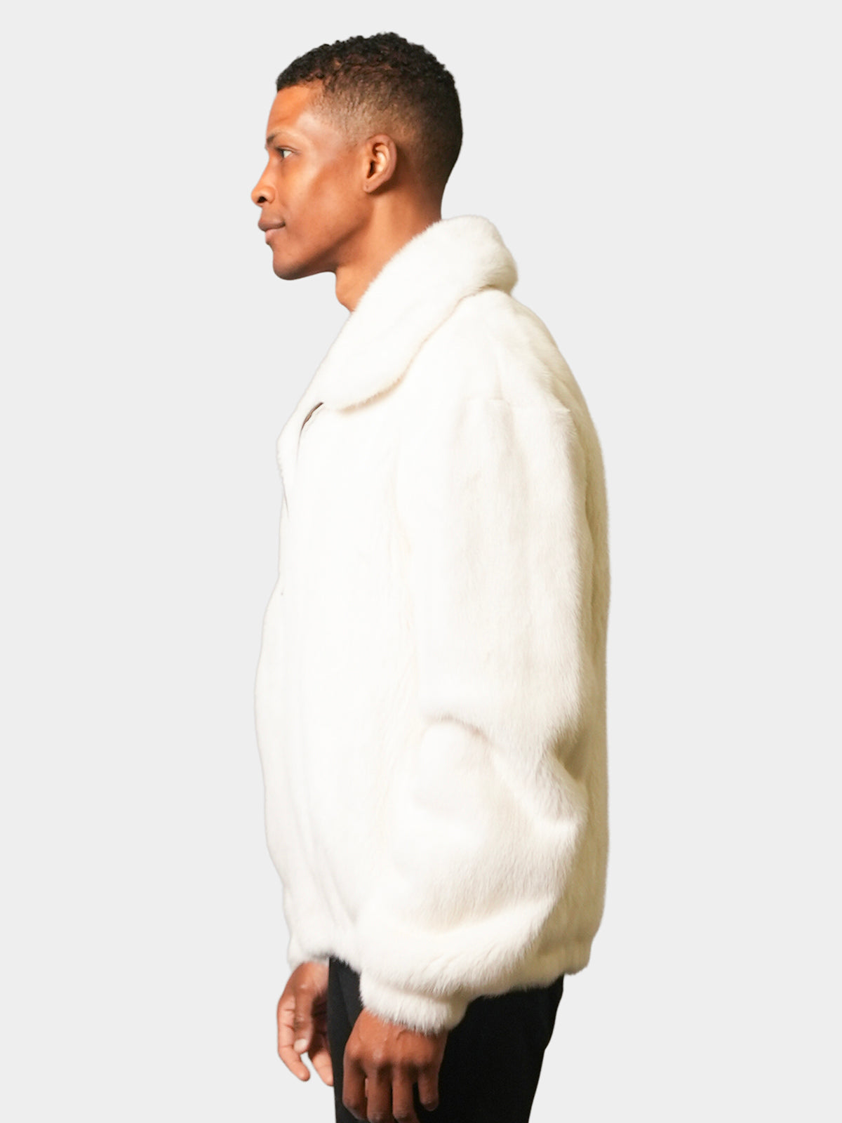 Man's White Mink Jacket