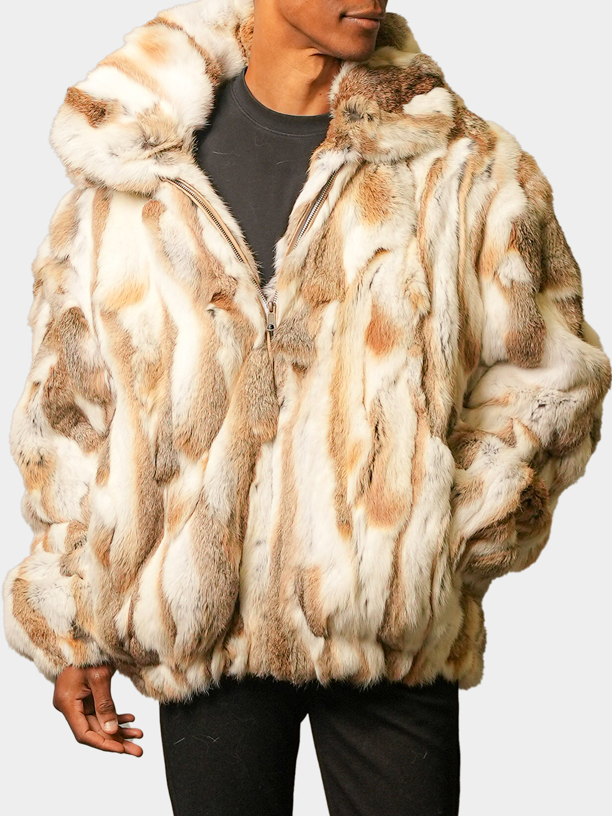 Man's Heather Rabbit Parka