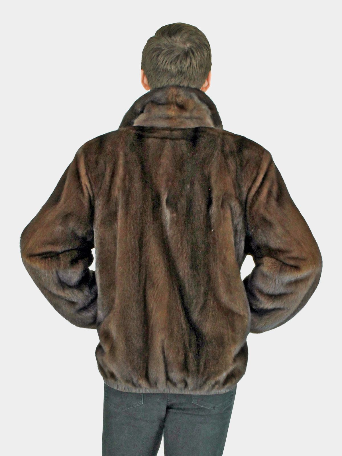 Man's Mahogany Mink Fur Jacket