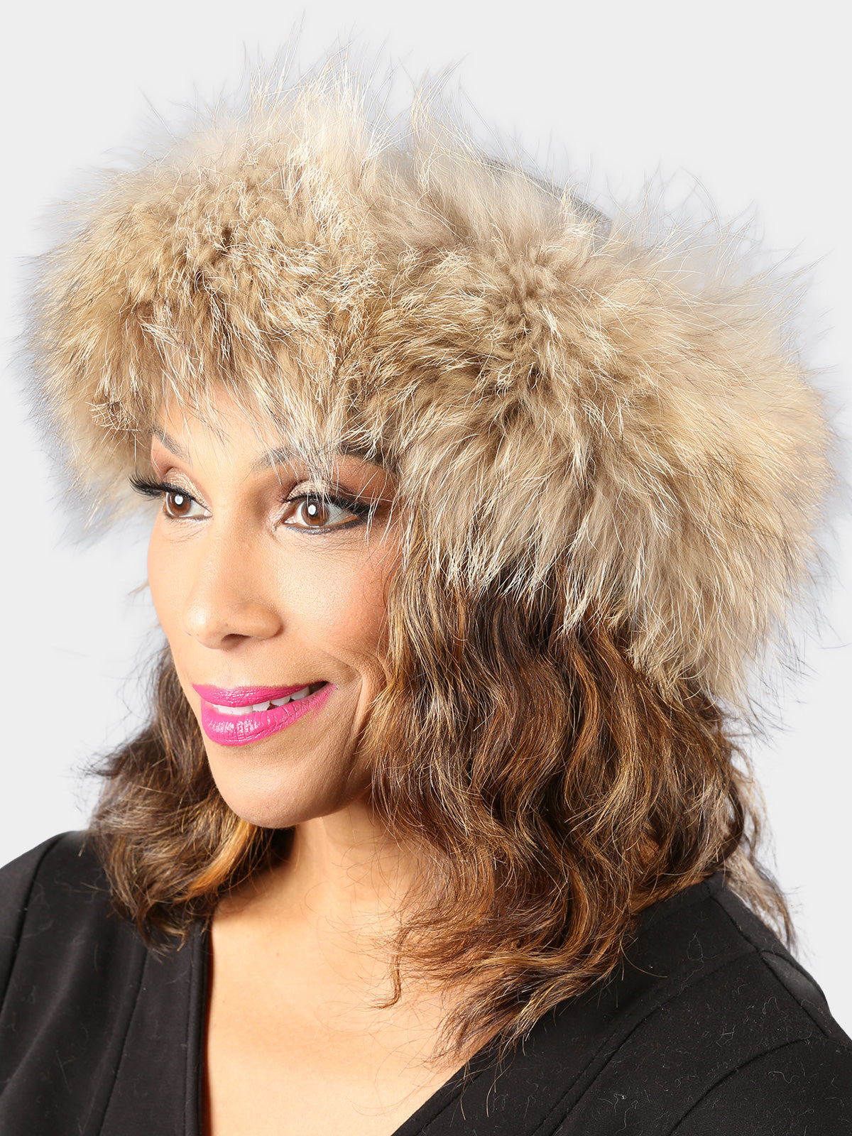 Woman's Raccoon Fur Headband