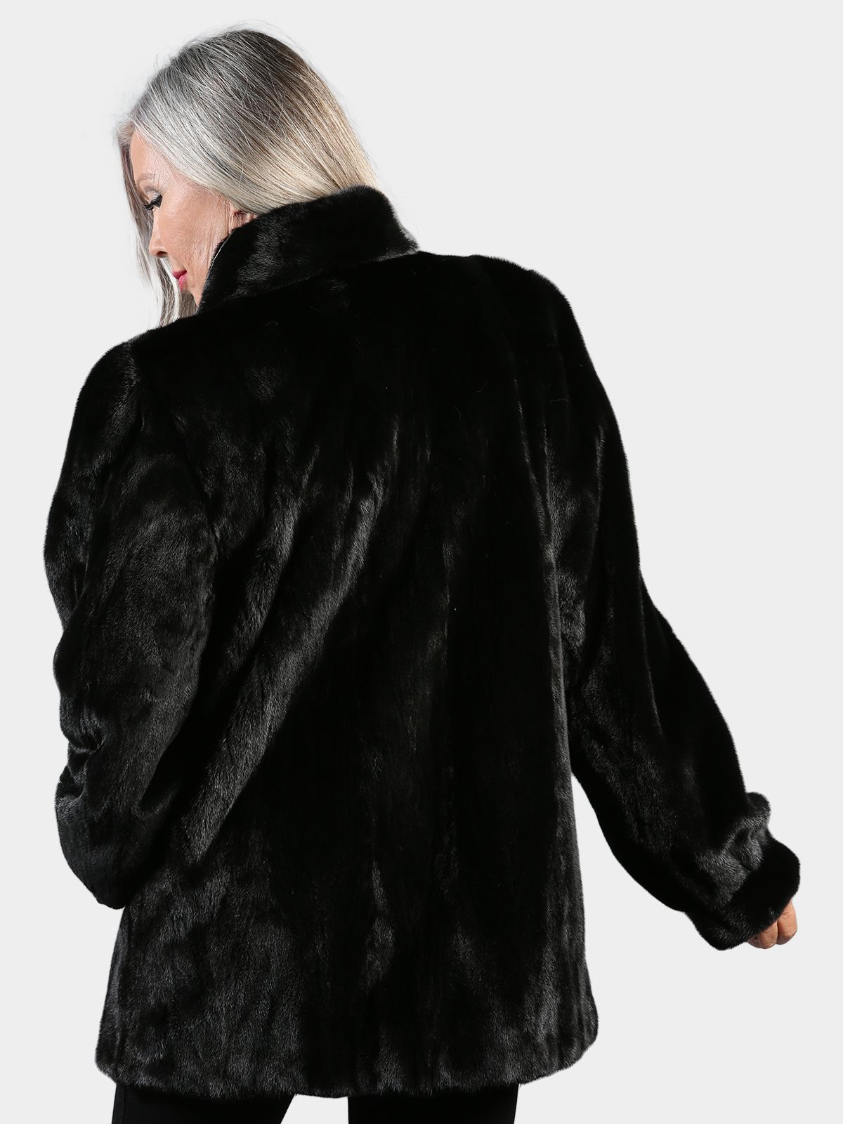 Woman's Female Ranch Blackglama Mink Fur Jacket