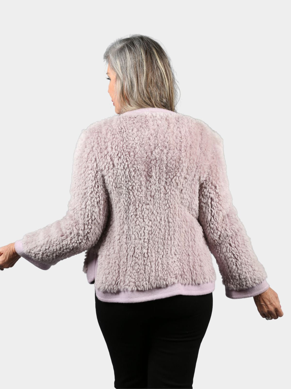 Women's Knitted Sheared Beaver Fur Jacket