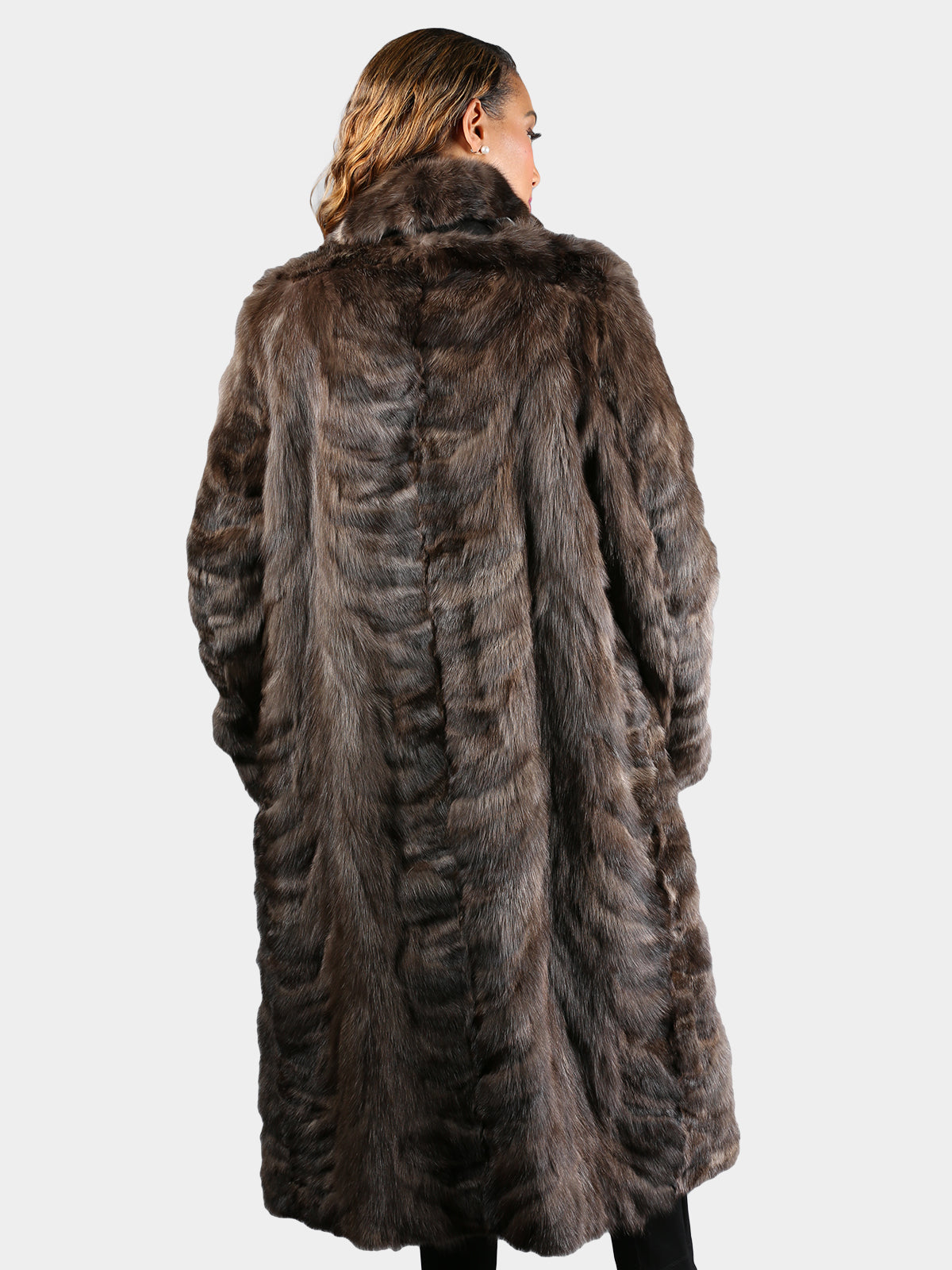 Women's Natural Sculptured Sable Fur Coat