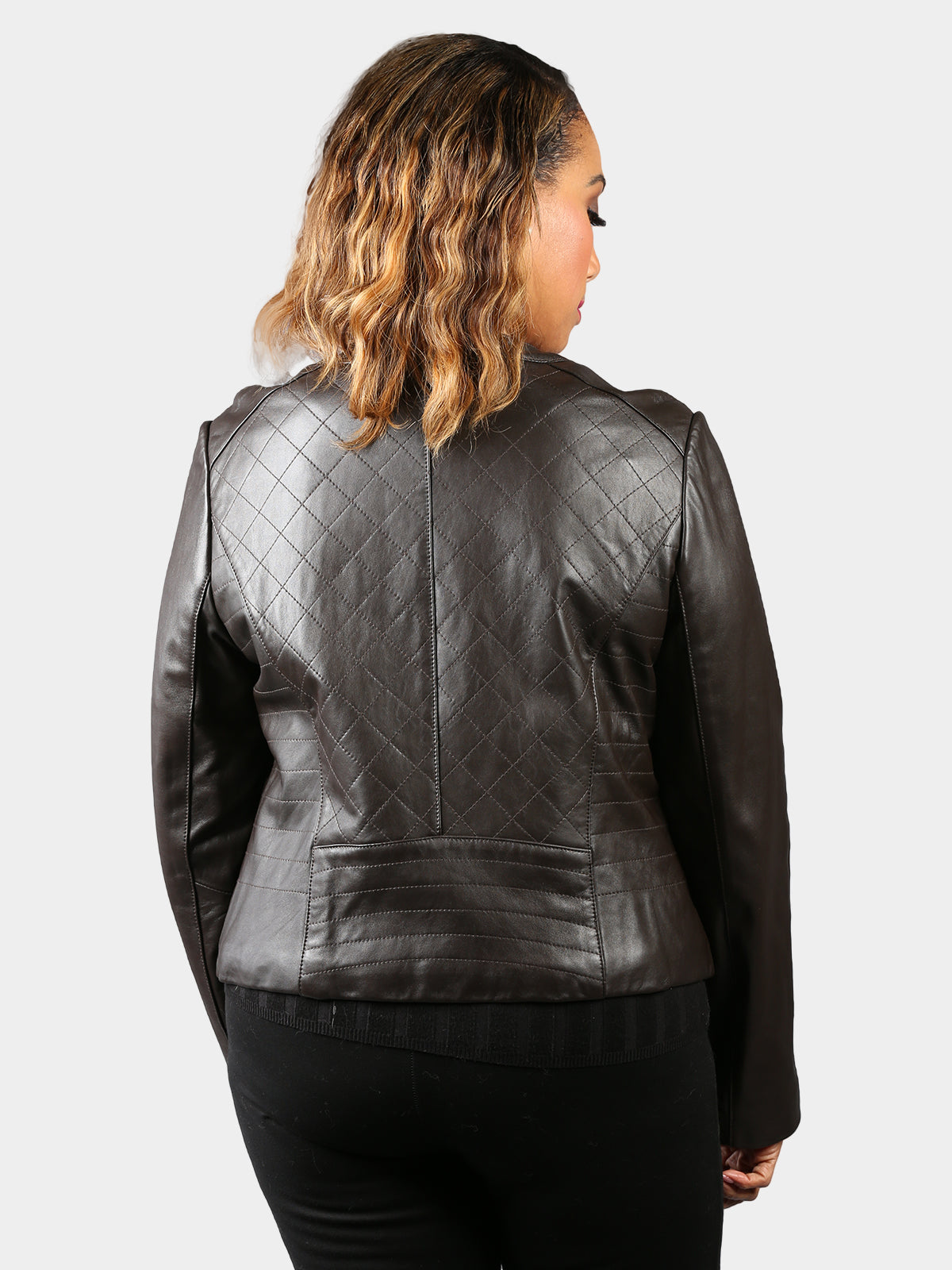 Woman's Brown Leather Jacket
