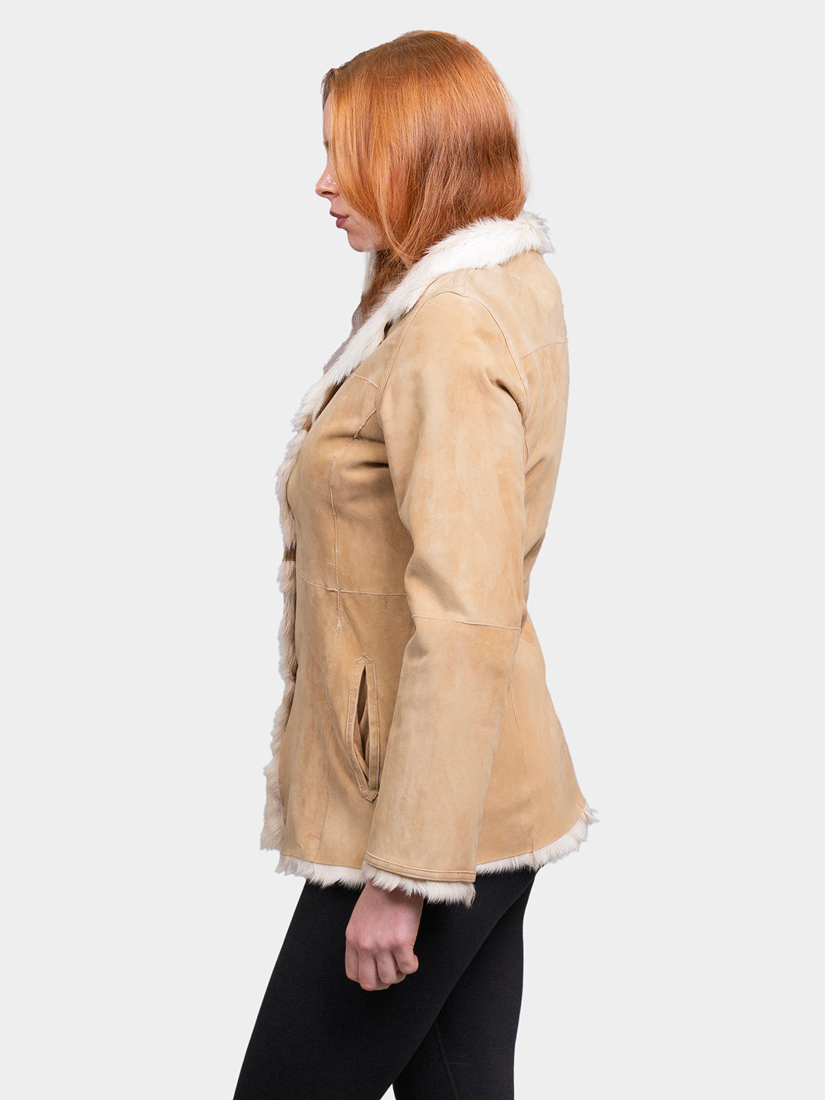 Women's Chamois Shearling Suede Jacket