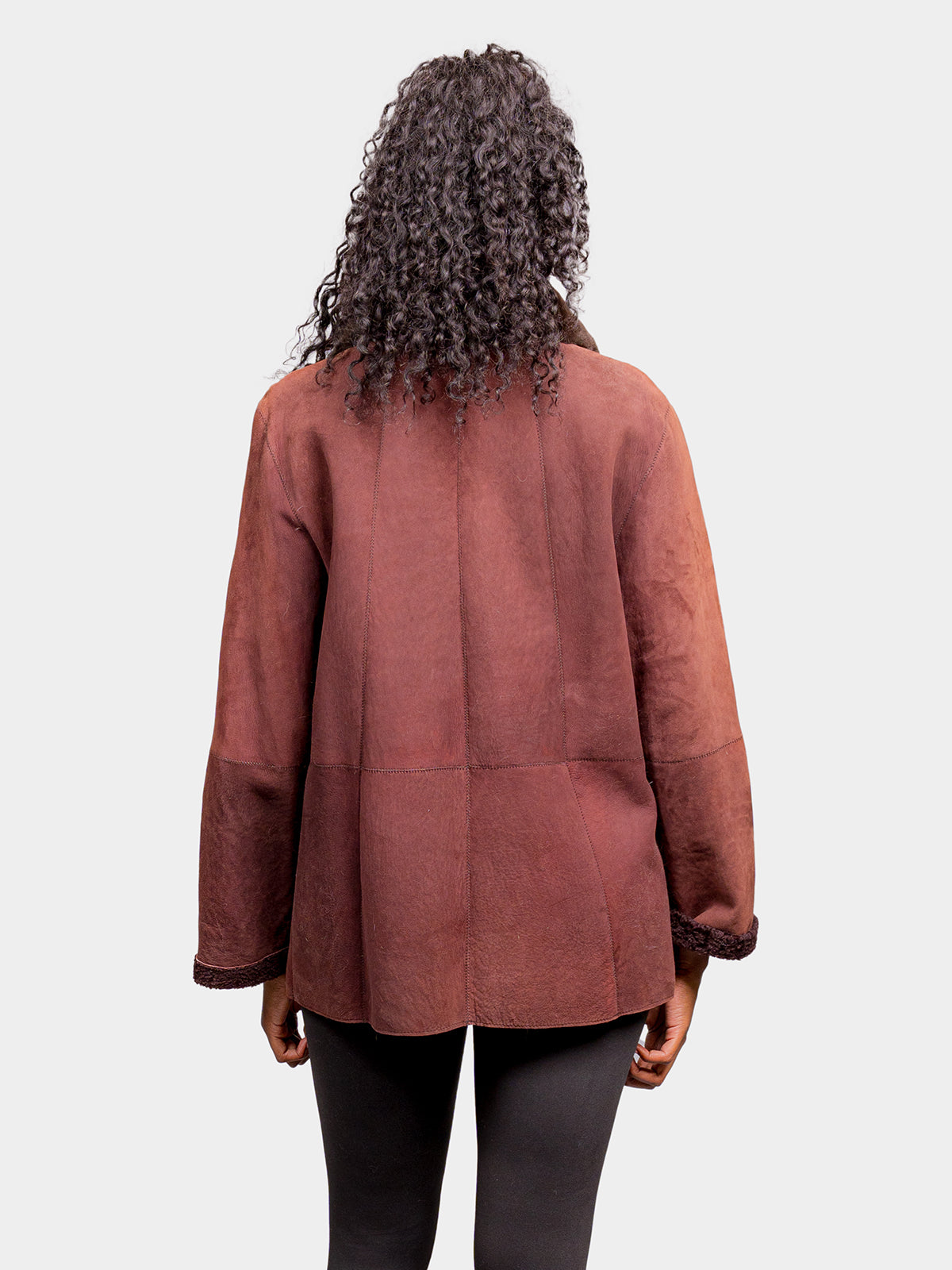 Women's Bordeaux Shearling Stroller