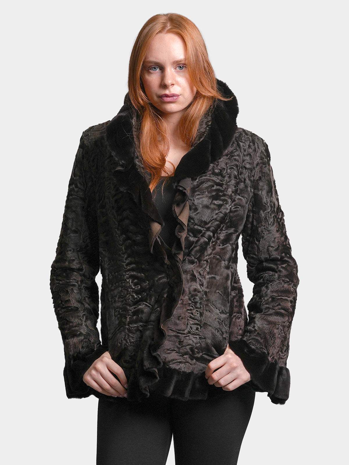 Women's Brown Persian Lamb Jacket