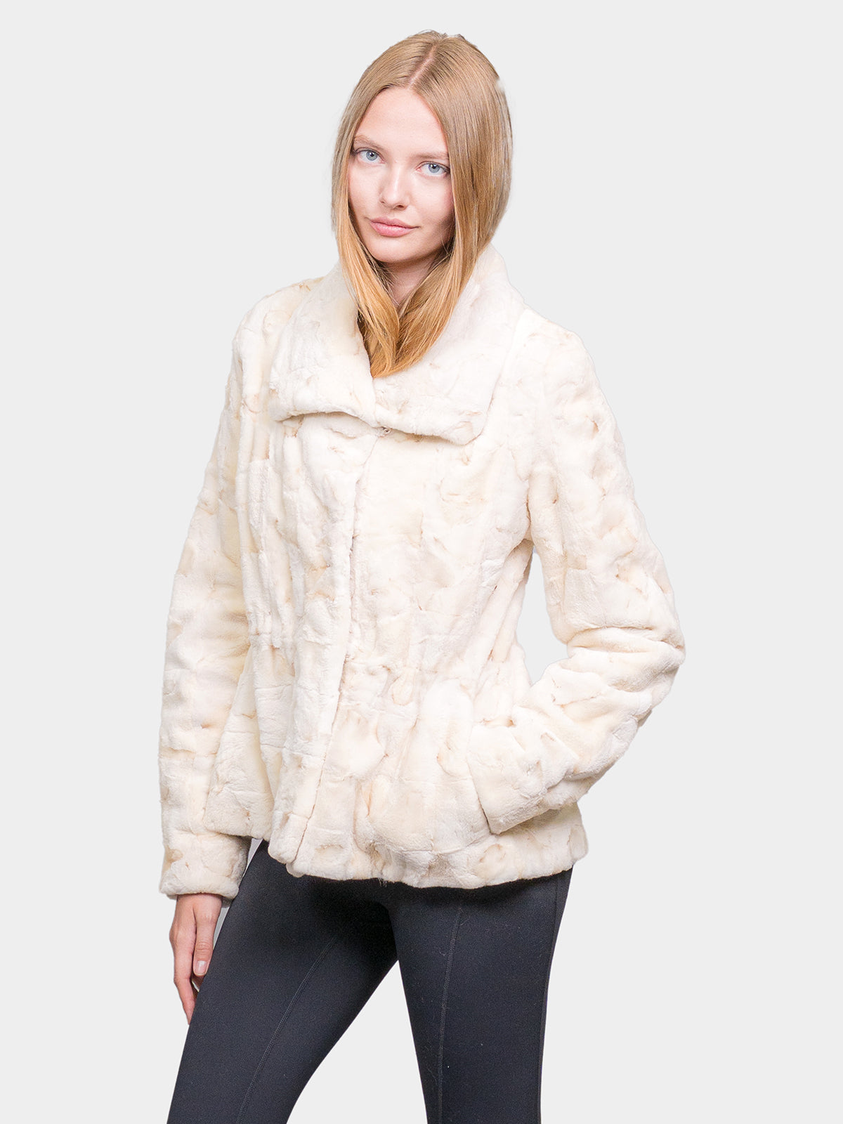Women's Iceberg Sculptured Sheared Mink Jacket