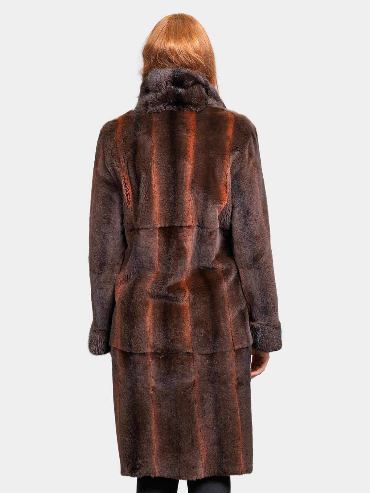 Women's Dark Brown Sheared Mink Jacket