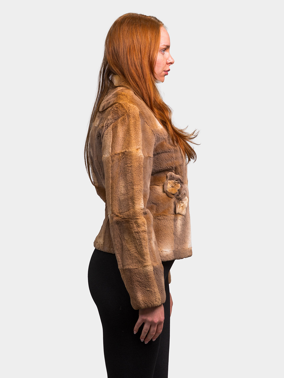 Women's Toffee Sheared Muskrat Jacket