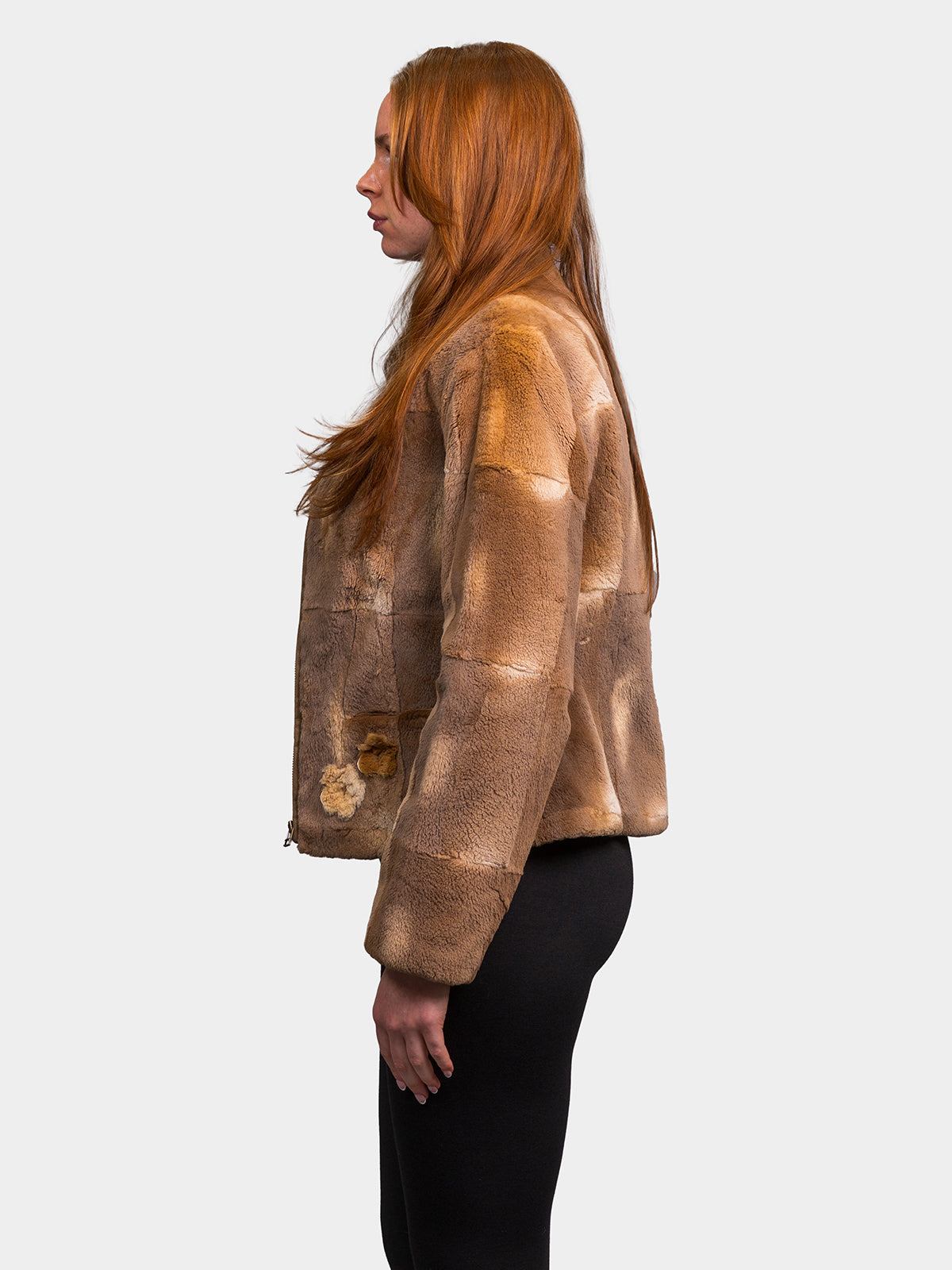Women's Toffee Sheared Muskrat Jacket