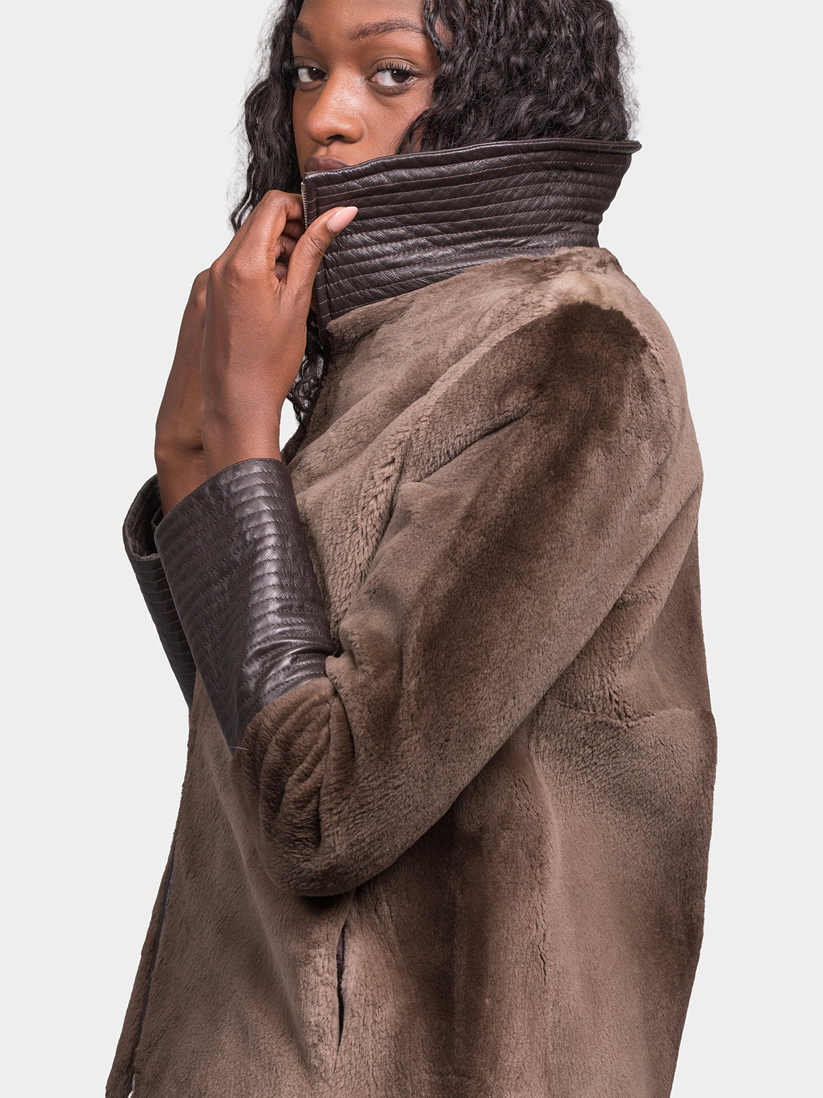 Women's Ruff Cut Phantom Beaver Jacket