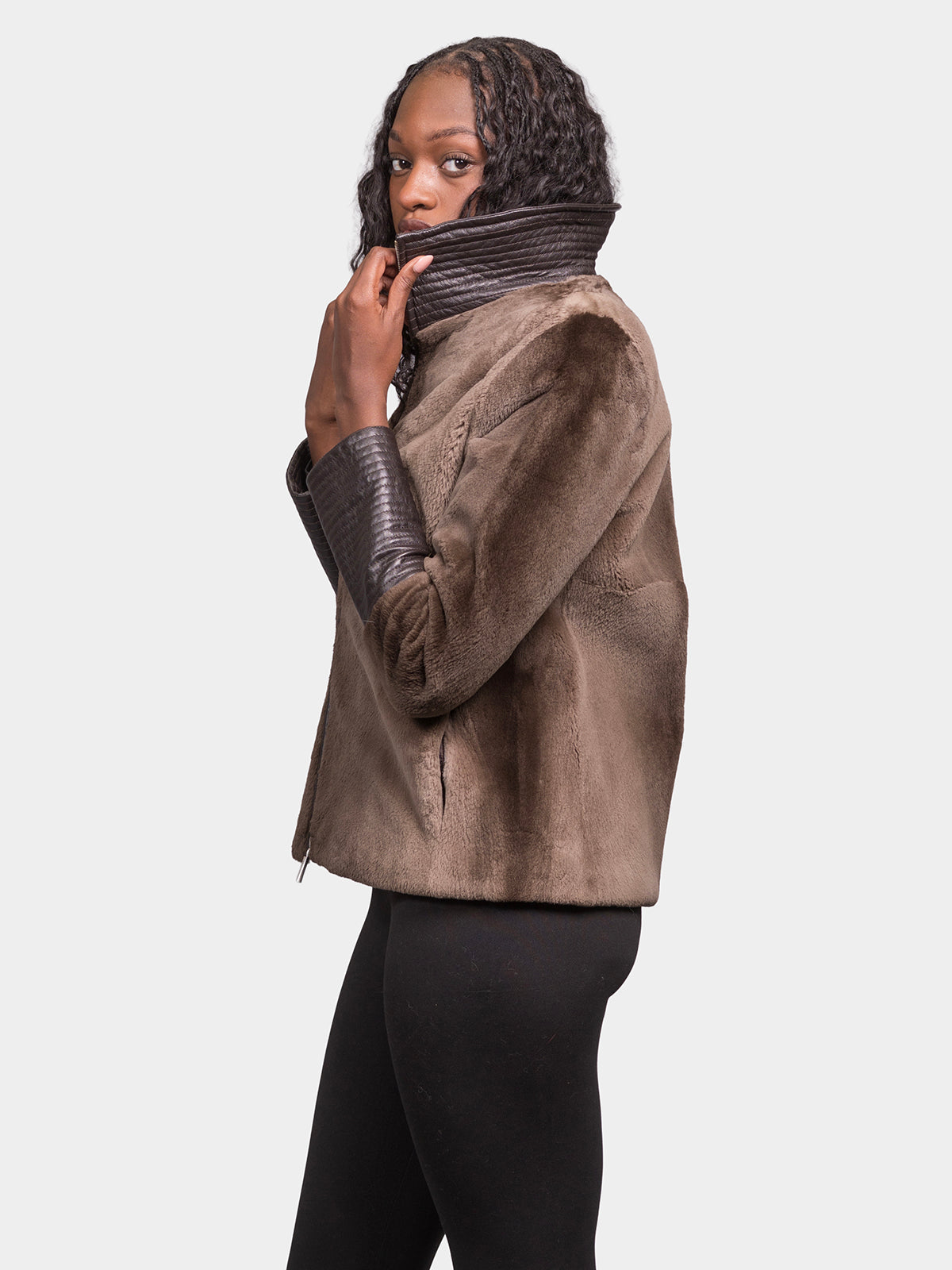 Women's Ruff Cut Phantom Beaver Jacket