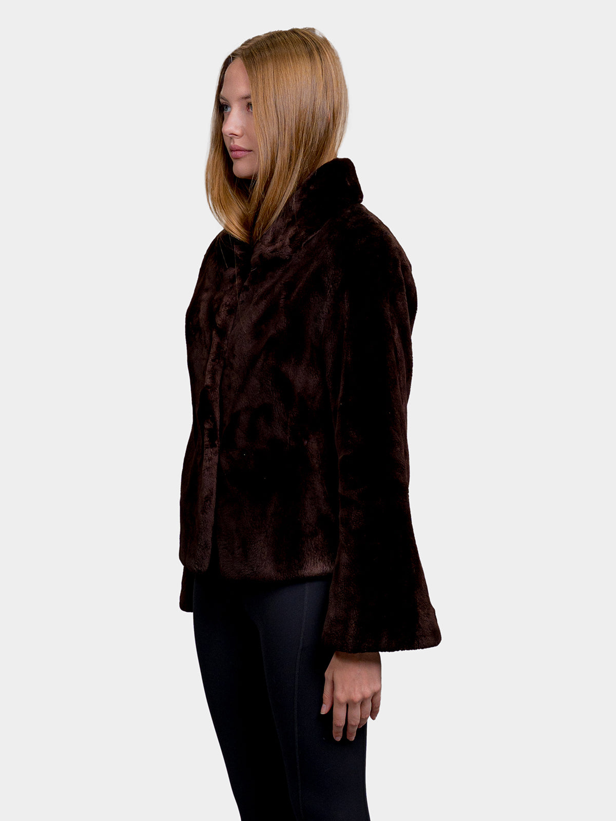 Women's Root Brown Sheared Beaver Jacket
