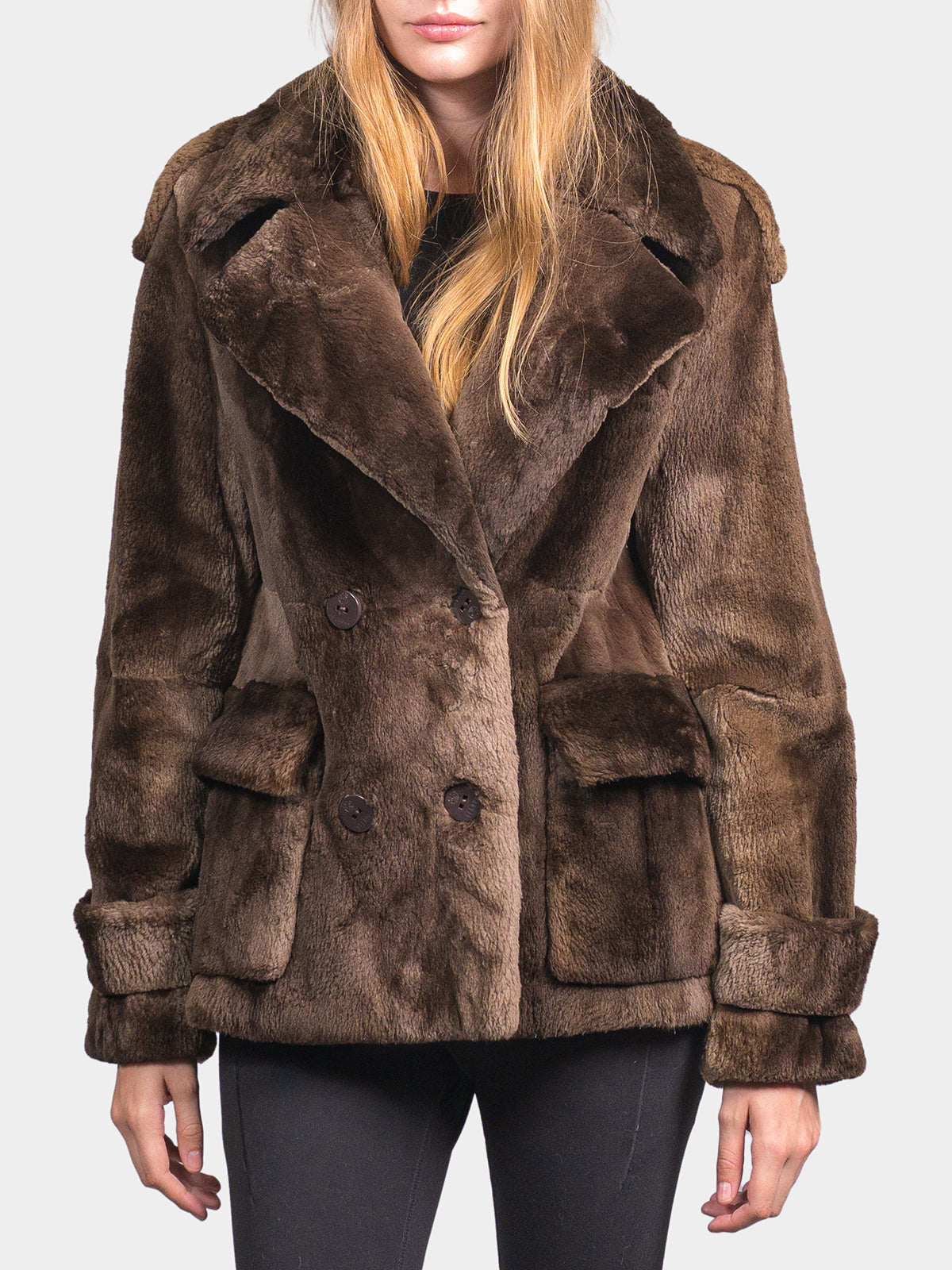 Women's Ruff Cut Phantom Beaver Jacket