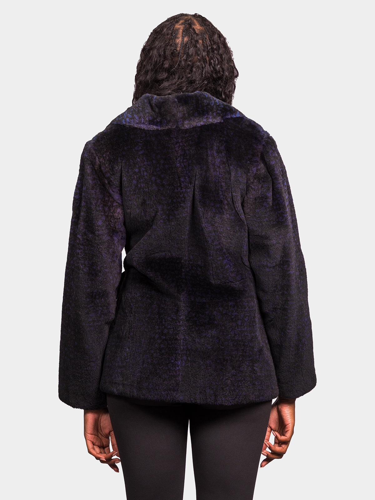 Women's Violet Sheared Raccoon Jacket