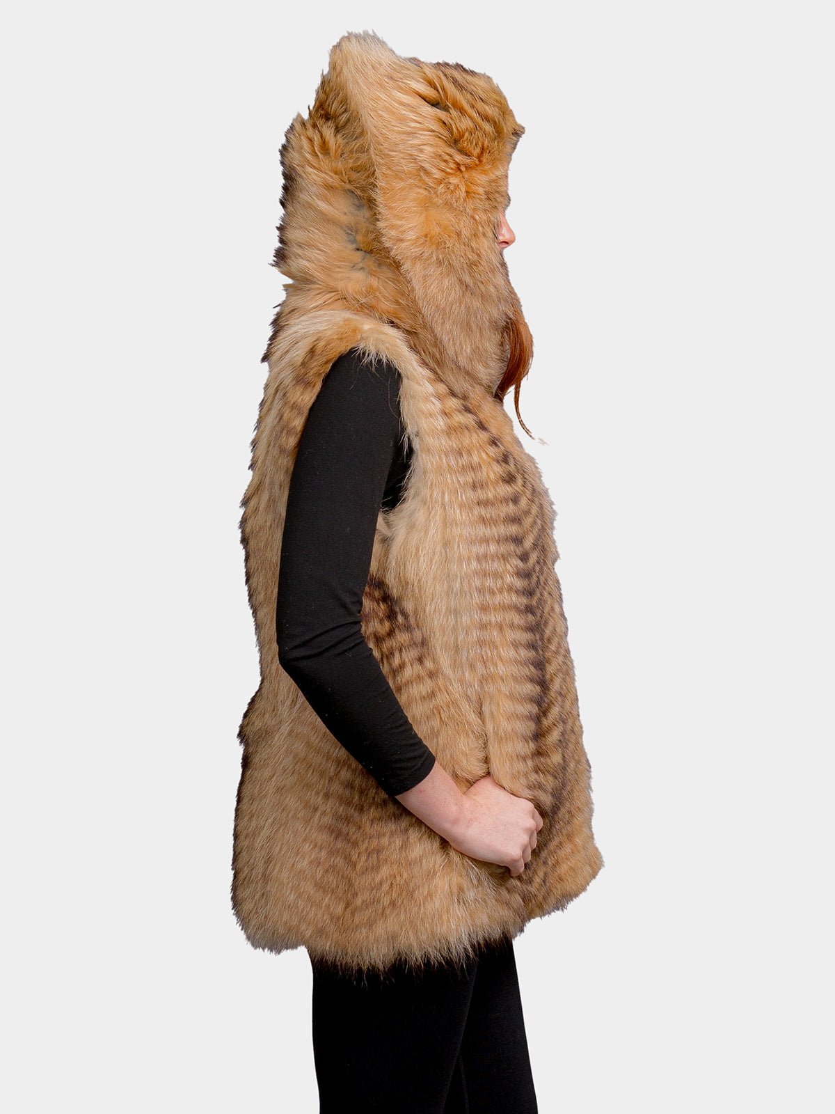 Women's Crystal Raccoon Vest