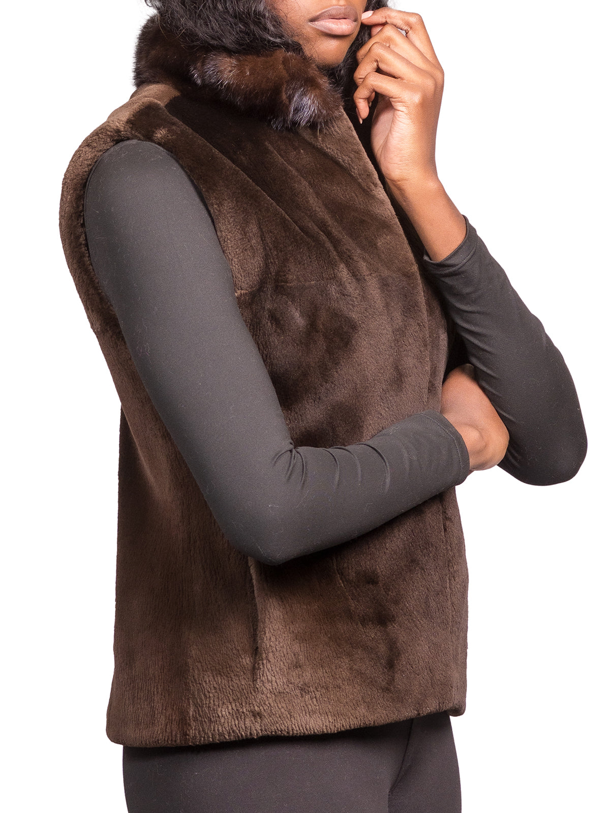 Women's Phantom Sheared Beaver Vest