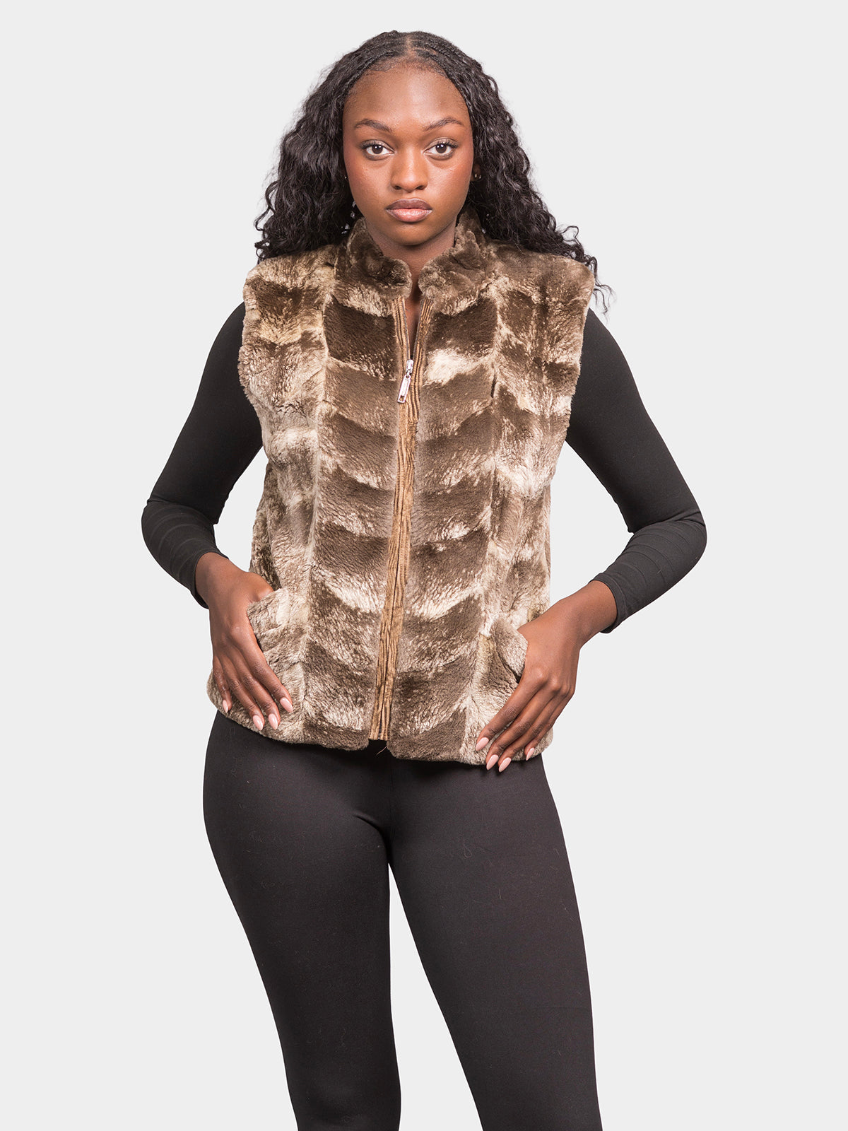 Women's Iceberg Sheared Beaver Vest