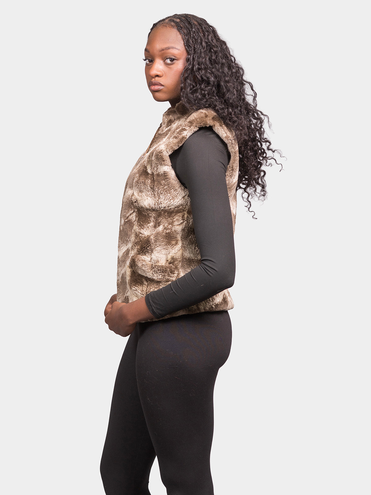 Women's Iceberg Sheared Beaver Vest