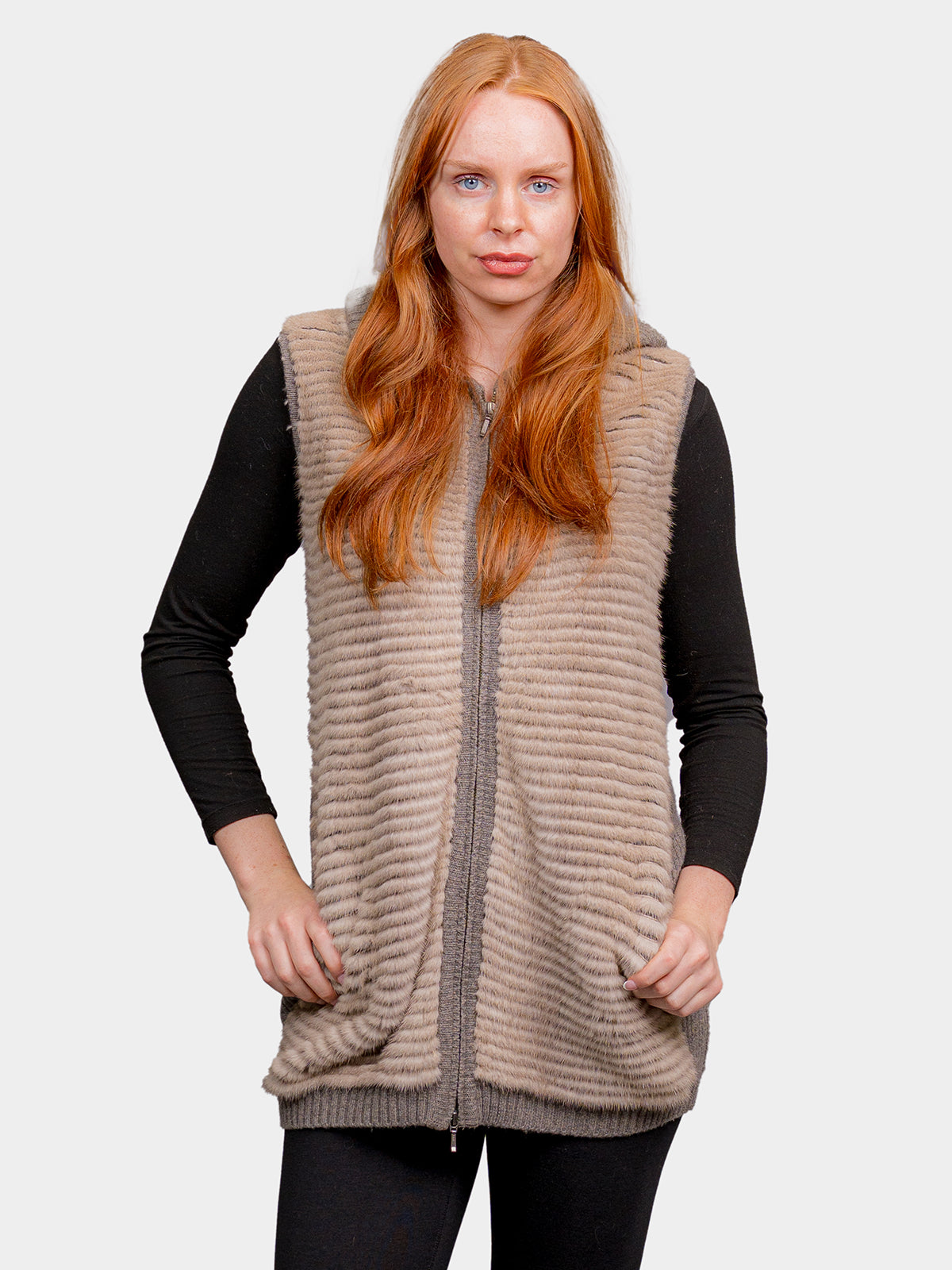 Women's Heather Cashmere Knit Vest