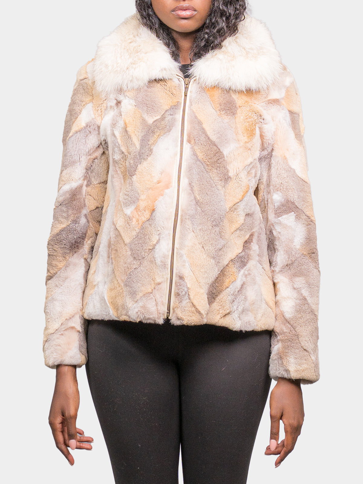Women's Natural Coyote Pieces Jacket