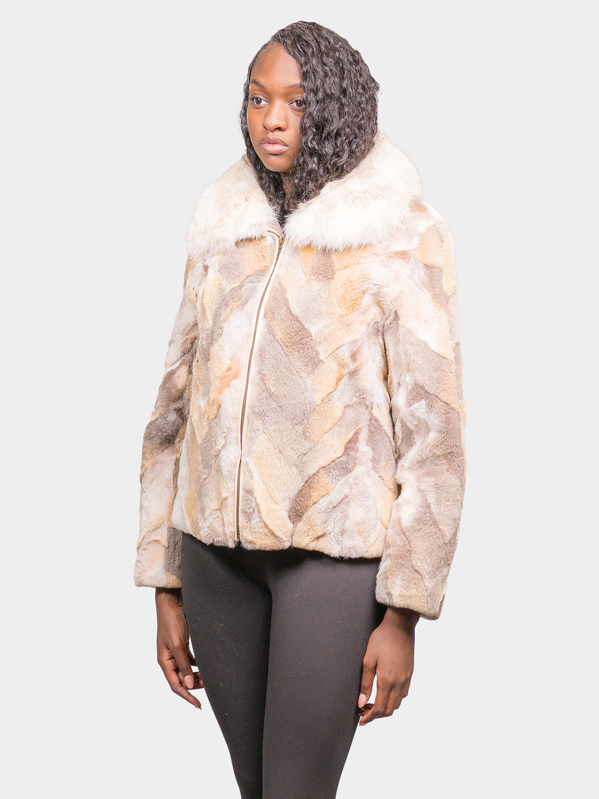 Women's Natural Coyote Pieces Jacket