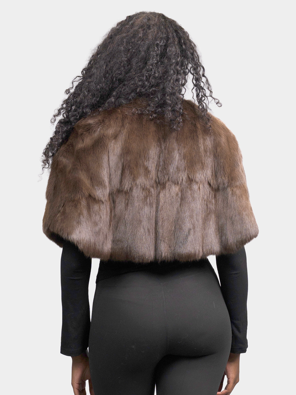 Women's Brown Squirrel Cape