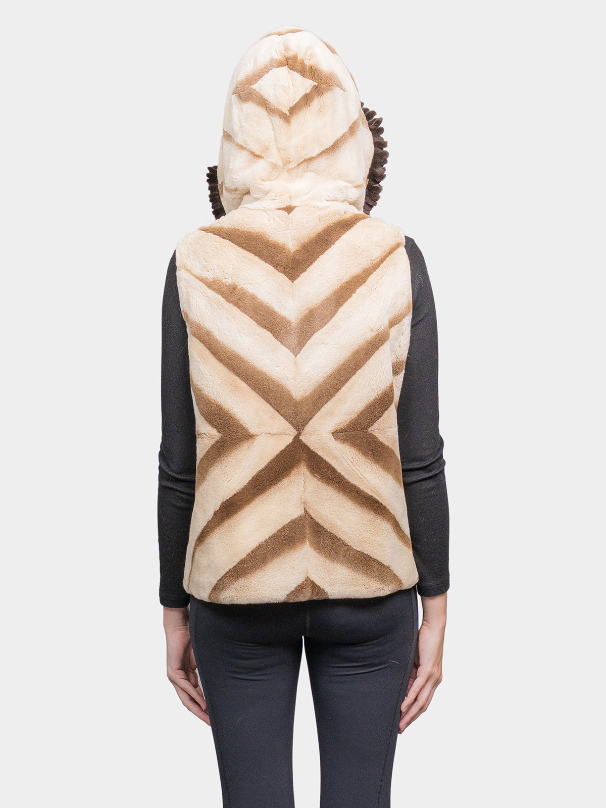 Women's Cocoa Frost Sheared Mink Vest