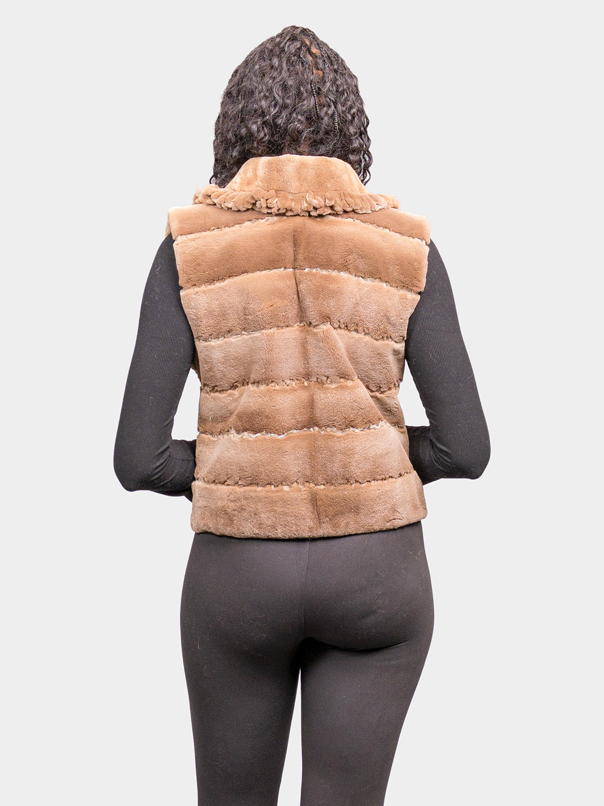 Women's Demi Buff Plucked Natural Mink Vest