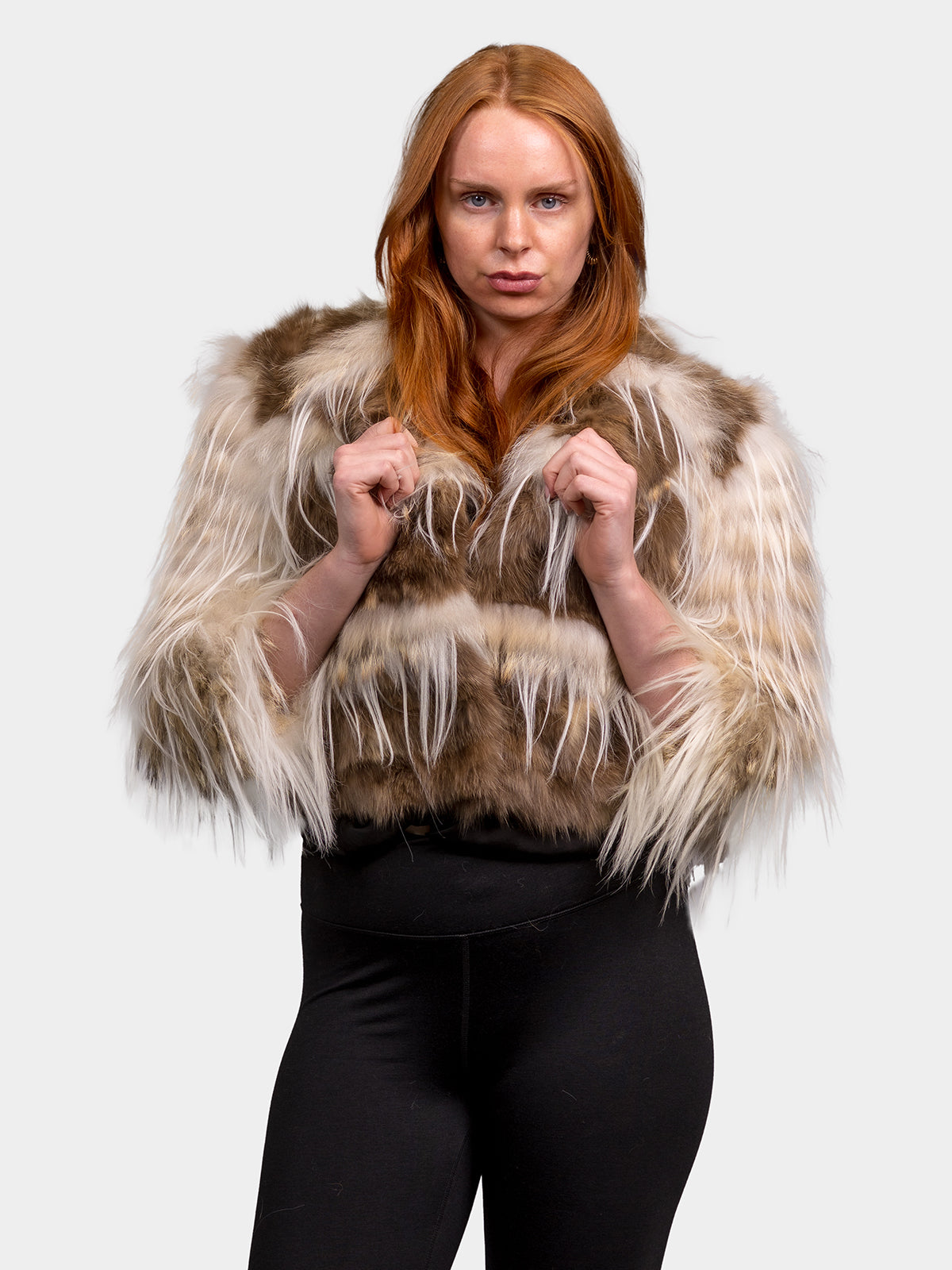 Women's Brown Sculptured Sable Jacket