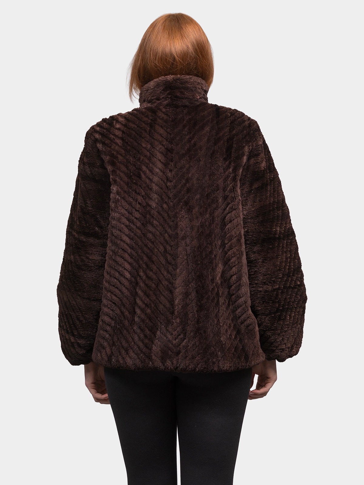 Women's Matara Grooved Sheared Beaver Sections Bomber