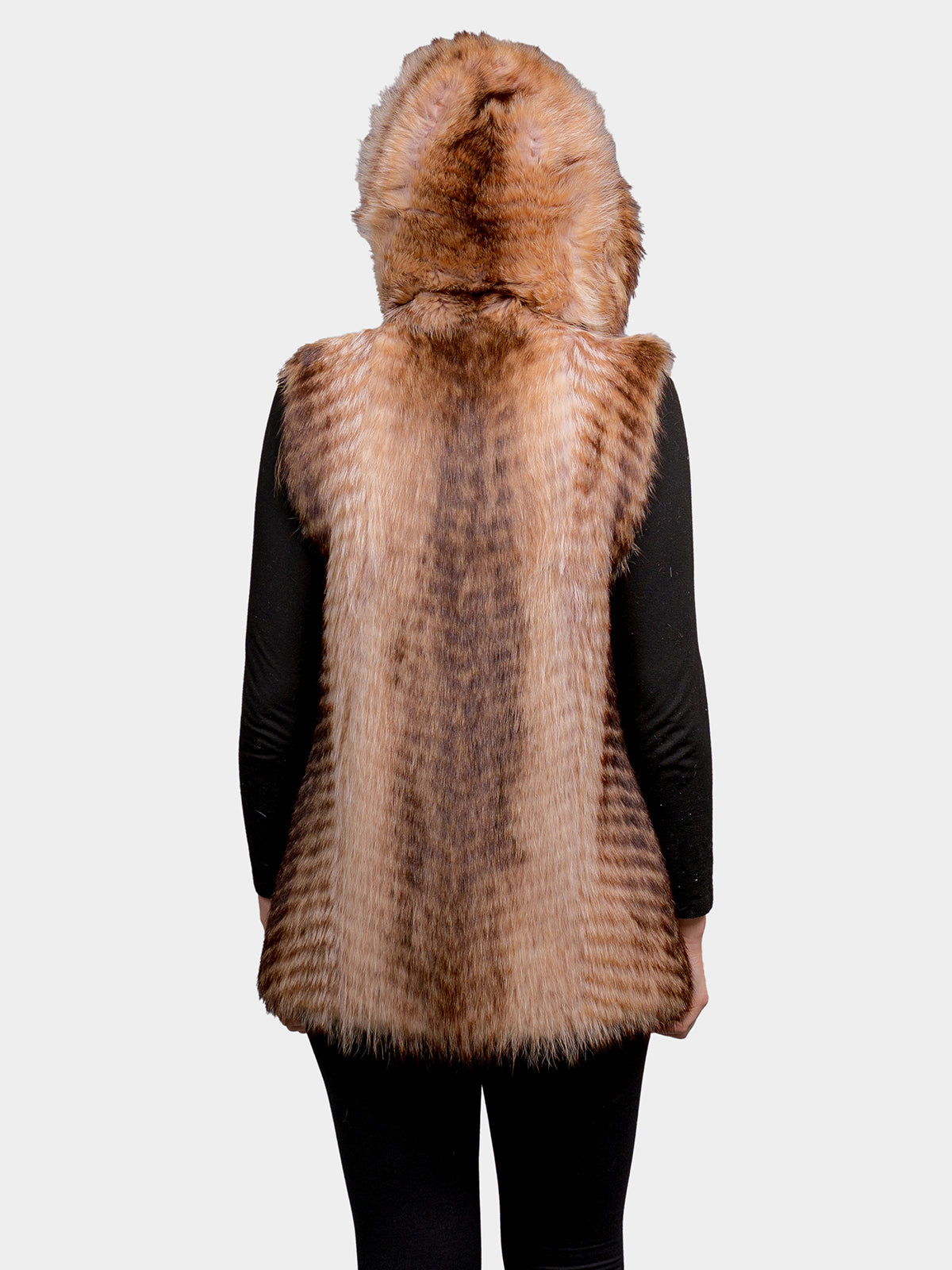 Women's Crystal Raccoon Vest