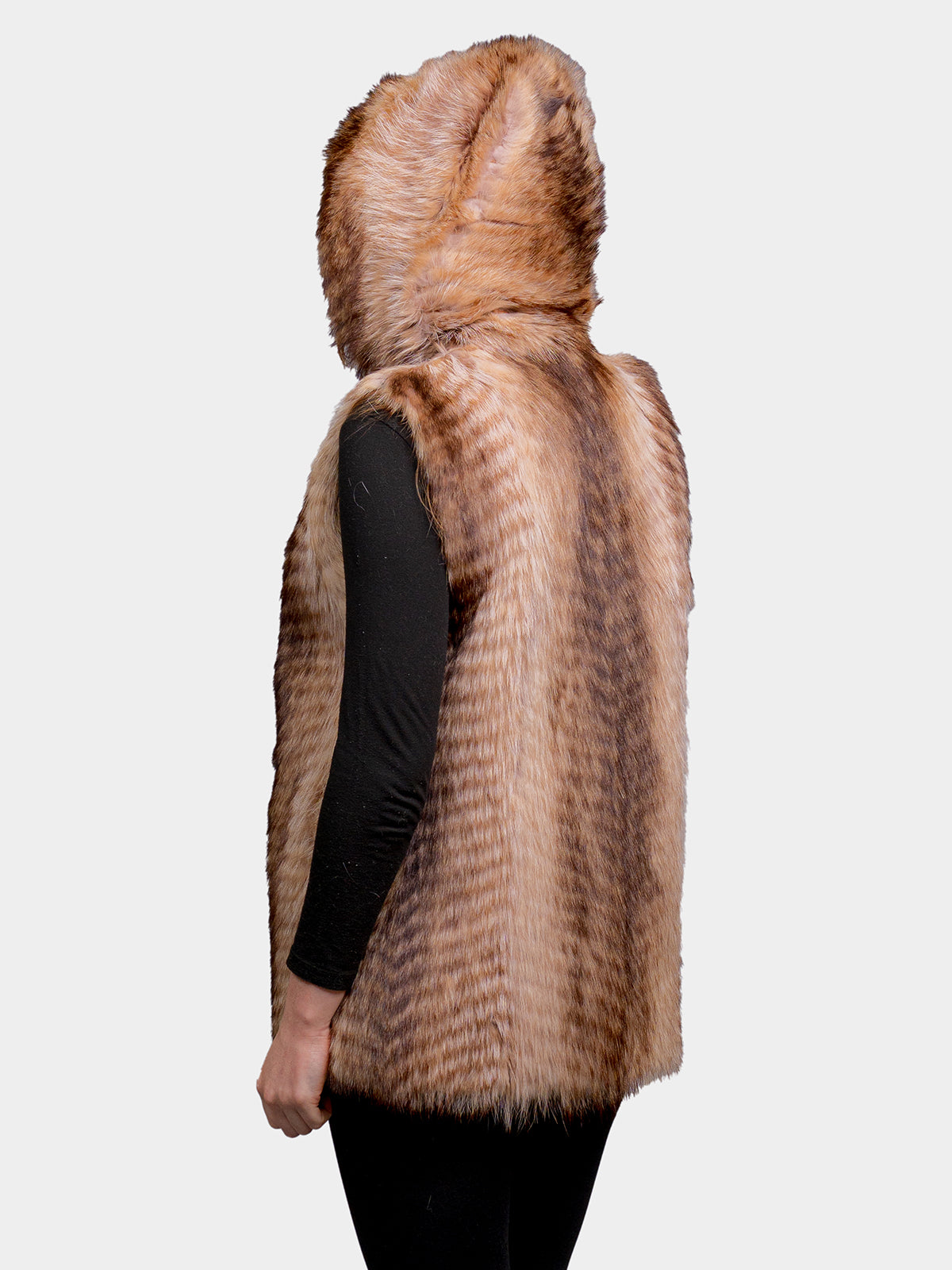 Women's Crystal Raccoon Vest
