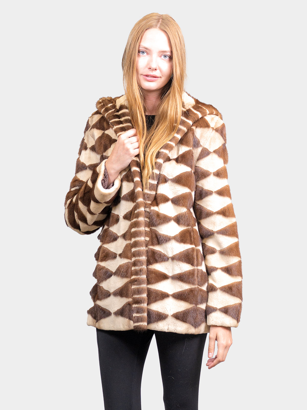 Women's Mahogany Mink Jacket