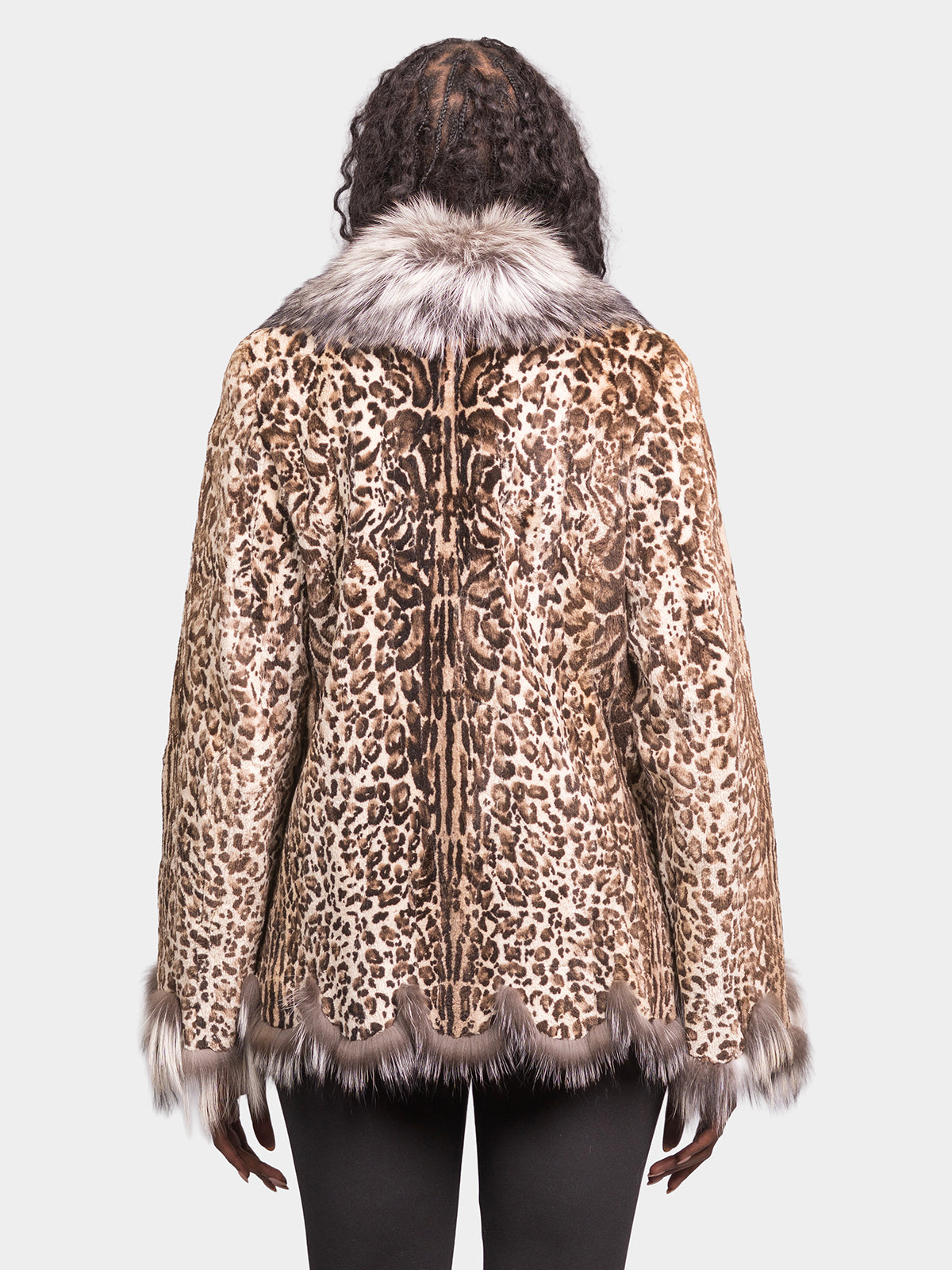 Women's Animal Printed Beaver Jacket