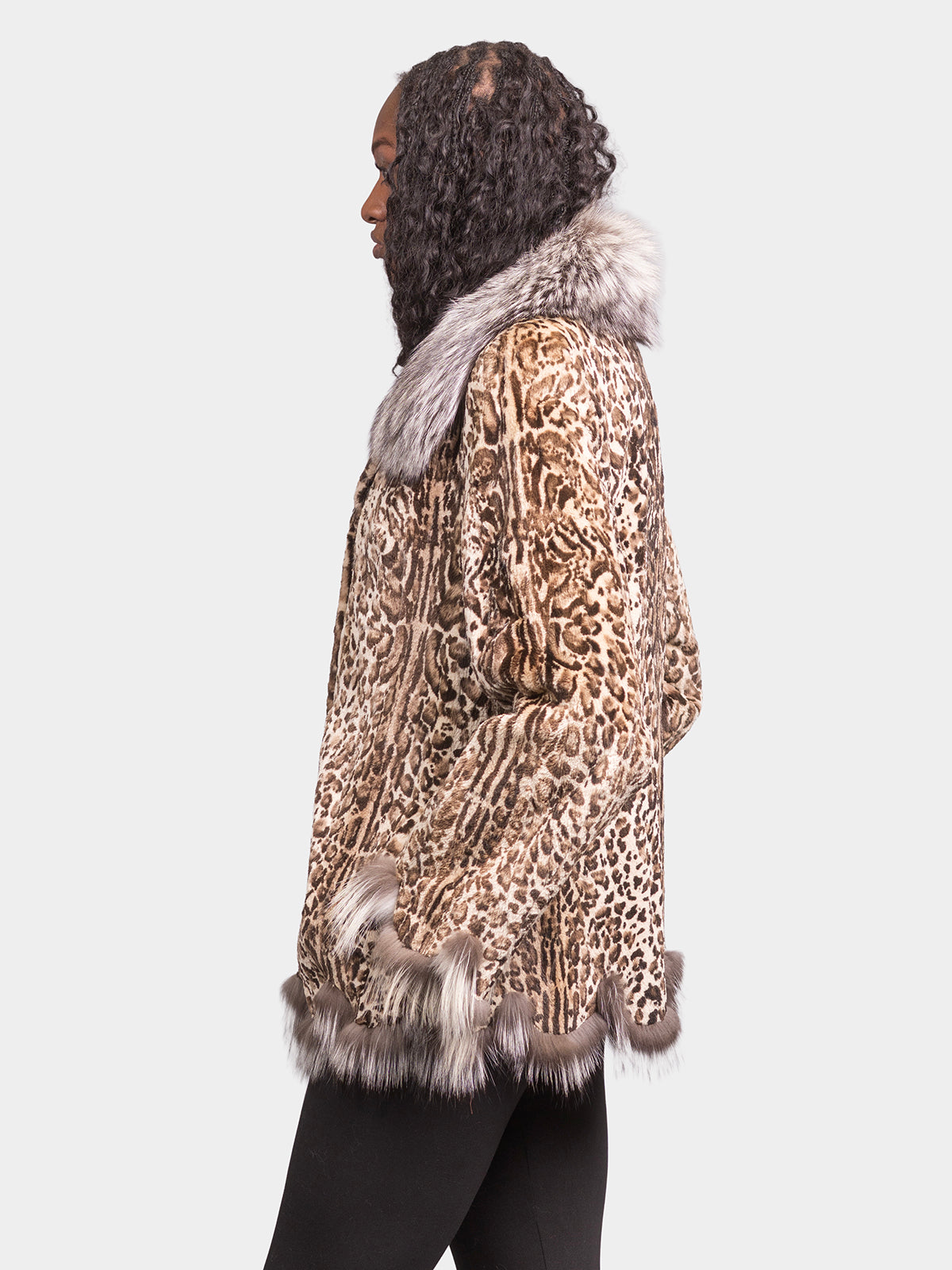 Women's Animal Printed Beaver Jacket