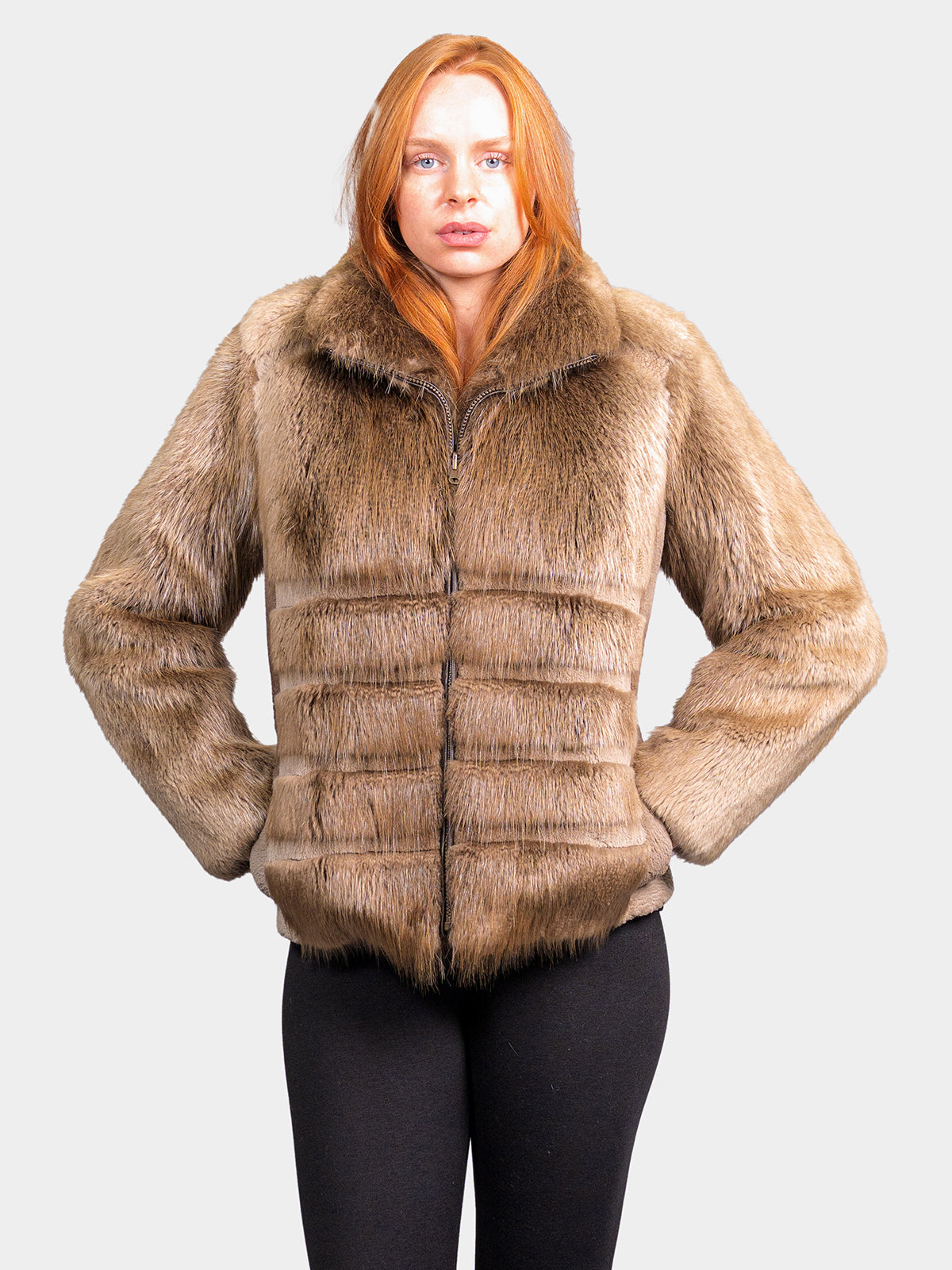 Women's Blonde Beaver Jacket
