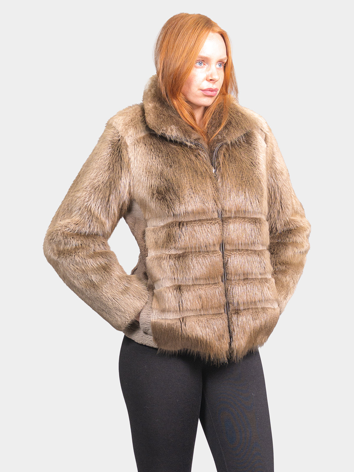 Women's Blonde Beaver Jacket