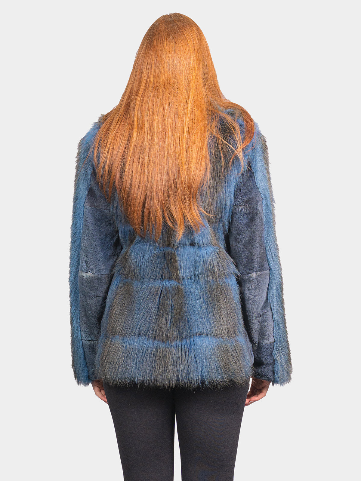 Women's Blue Raccoon Jacket