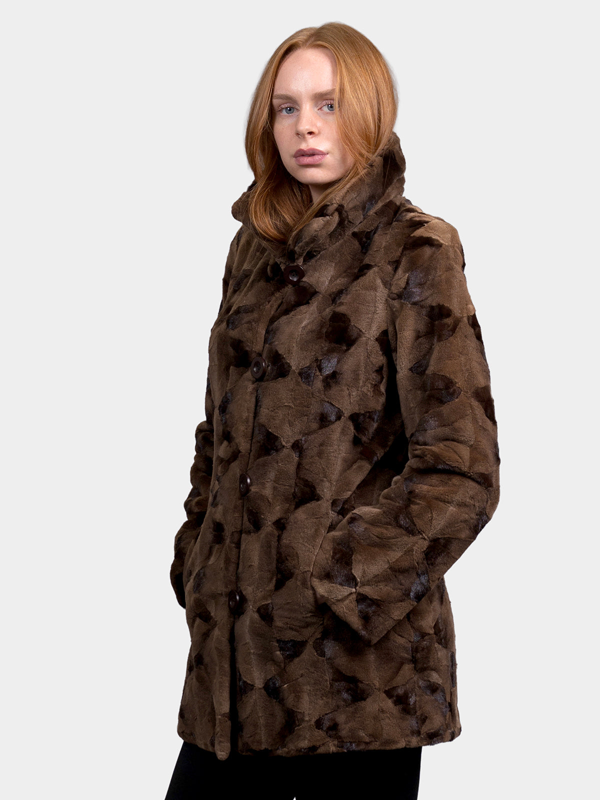 Women's Demi Buff Sculptured Mink Stroller