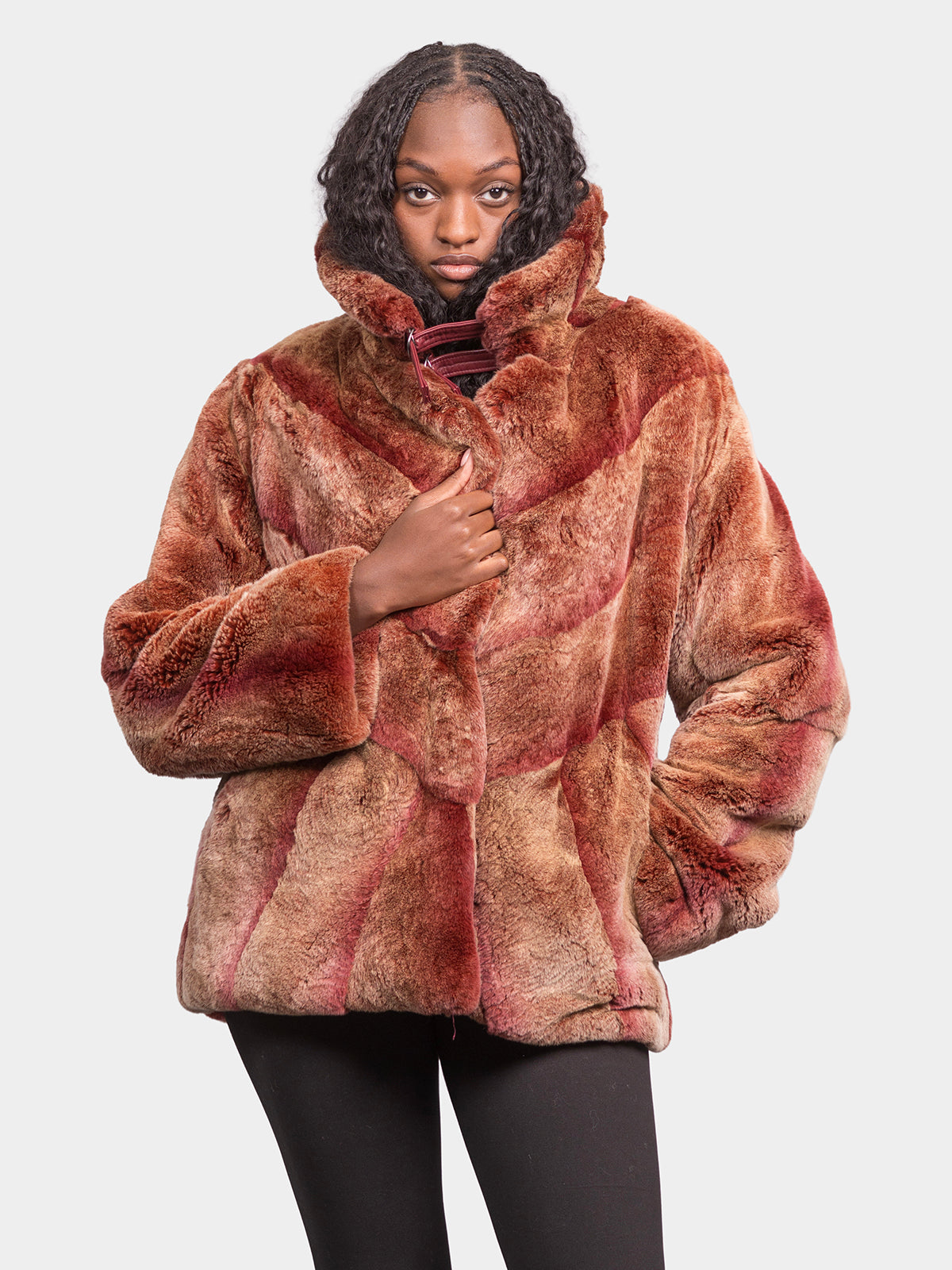 Women's Cherry Rex Rabbit Jacket