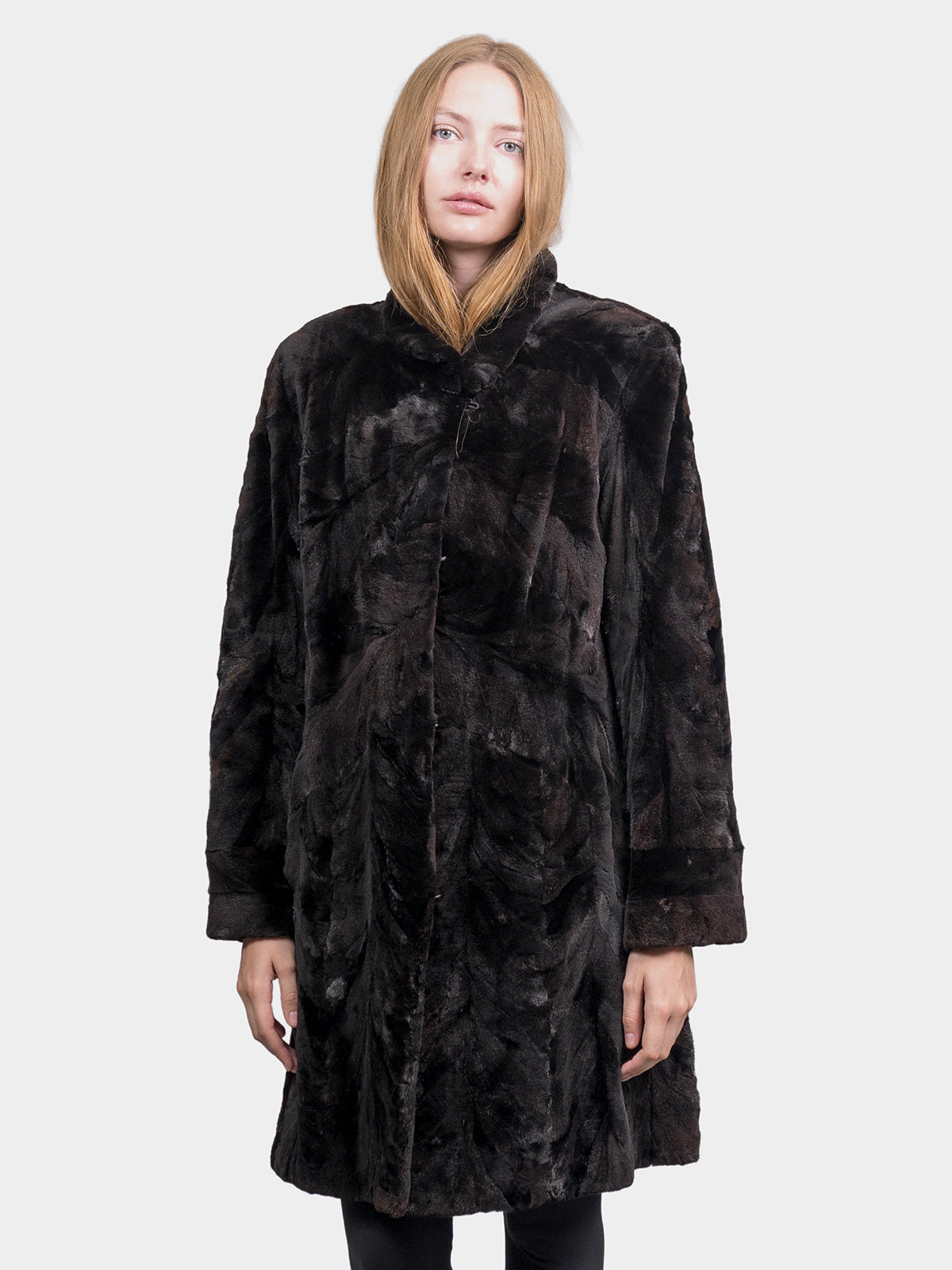 Women's Sculptured Sheared Mink Ranch Stroller