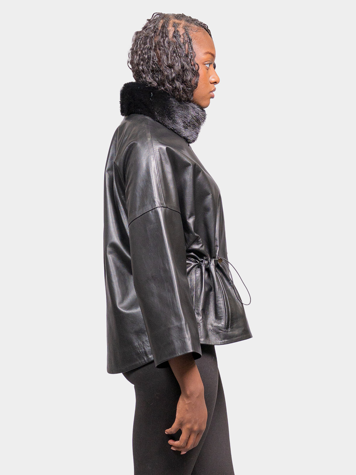 Women's Black Leather Jacket
