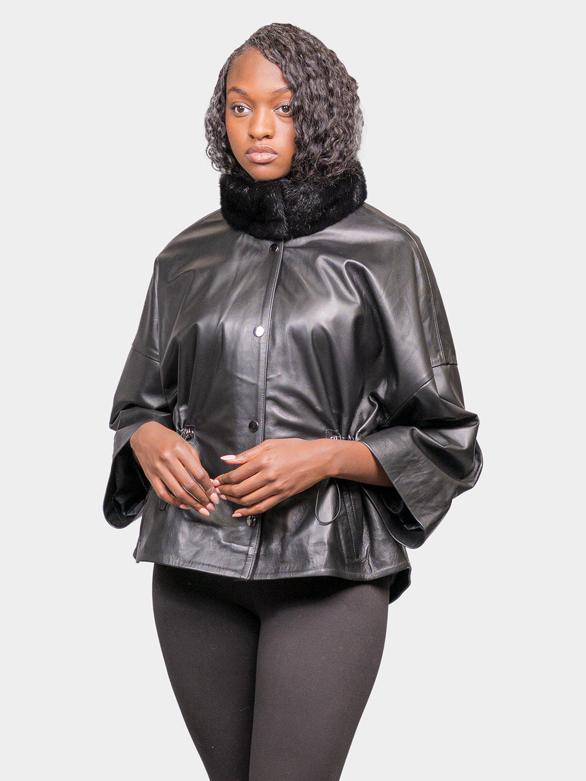 Women's Black Leather Jacket
