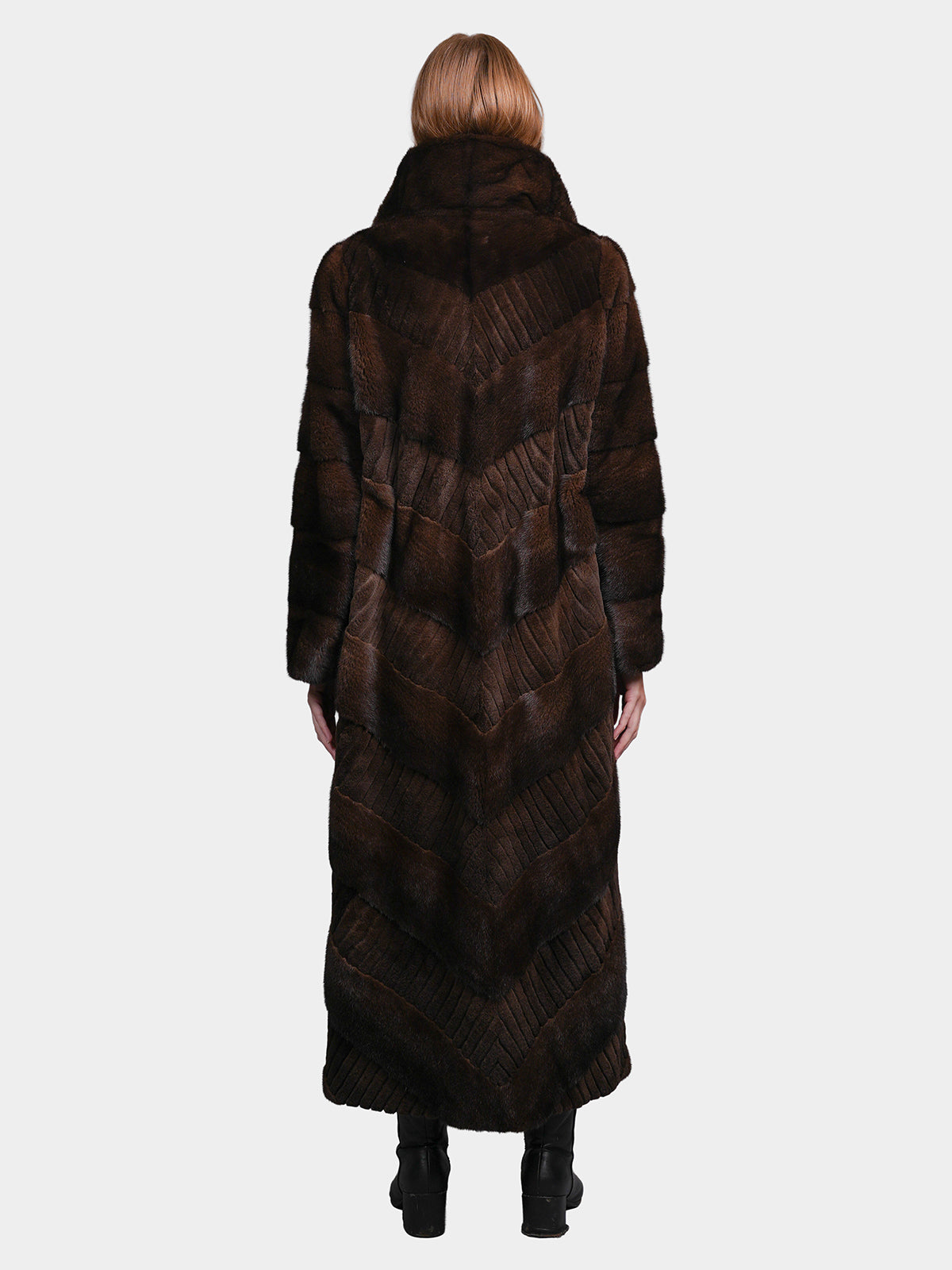 Women's Mahogany Mink Coat